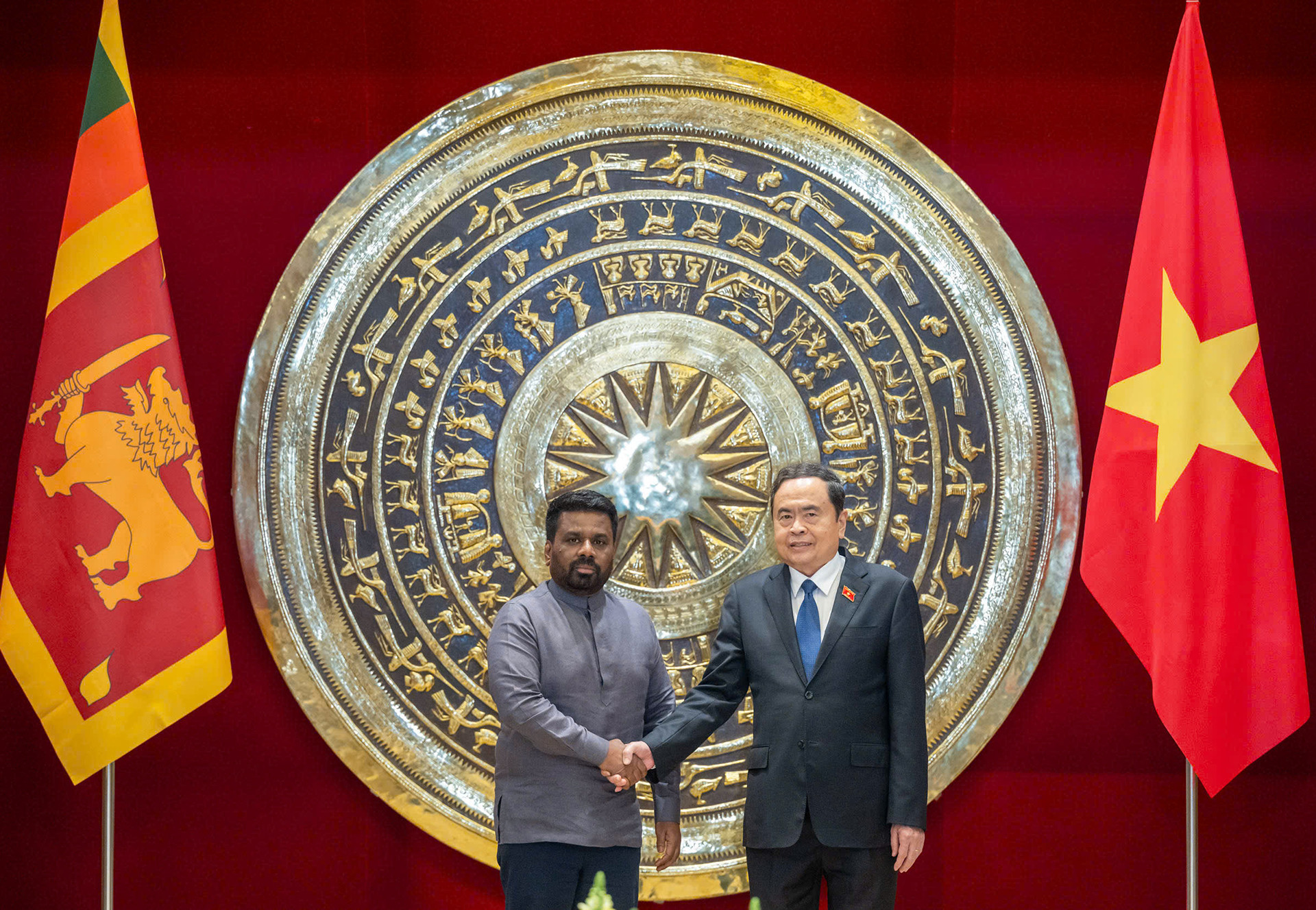 [Ảnh] Chủ tịch Quốc hội Trần Thanh Mẫn hội kiến Tổng thống Sri Lanka Anura Kumara Dissanayaka ảnh 3