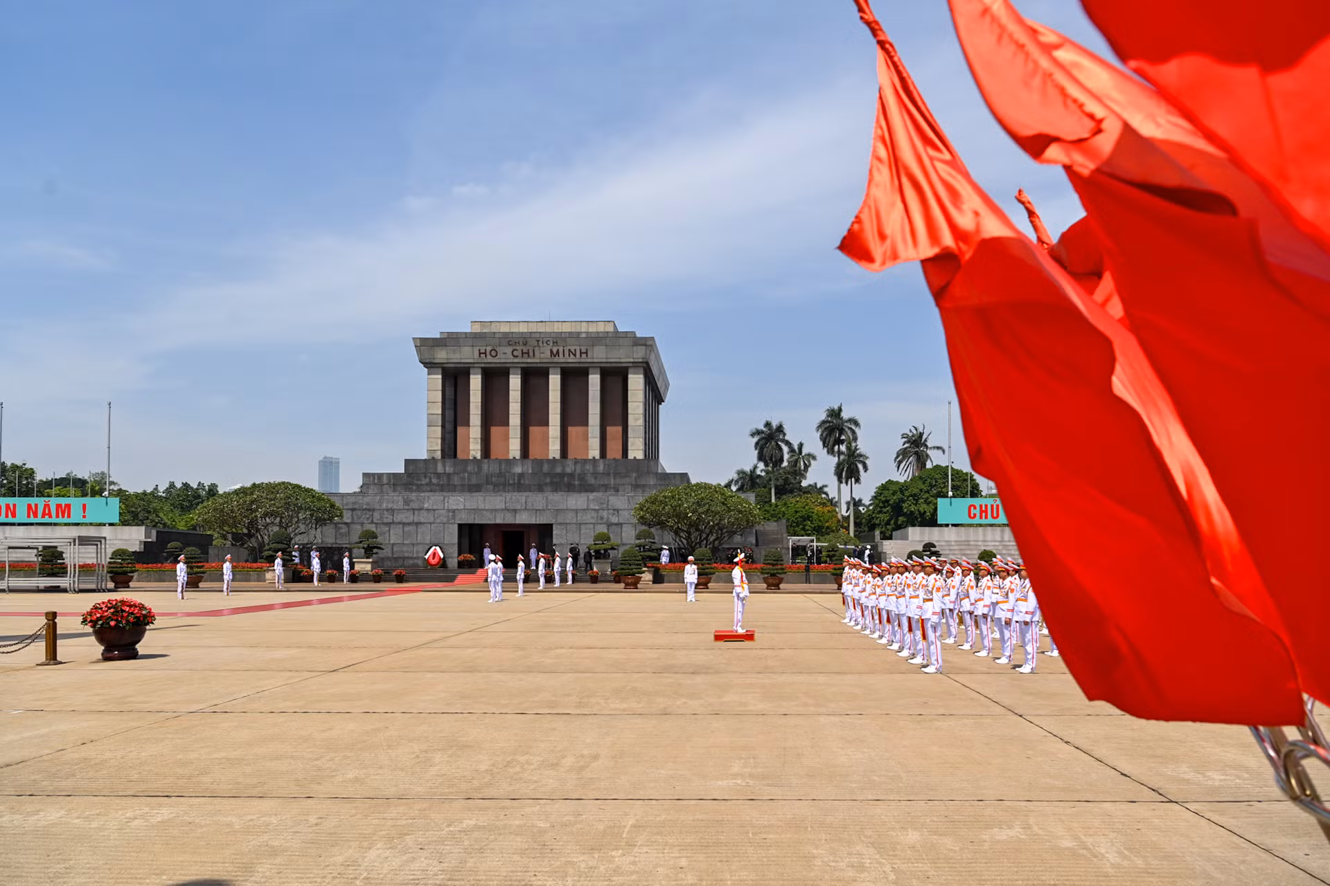 Quang cảnh buổi lễ tại Quảng trường Ba Đình.