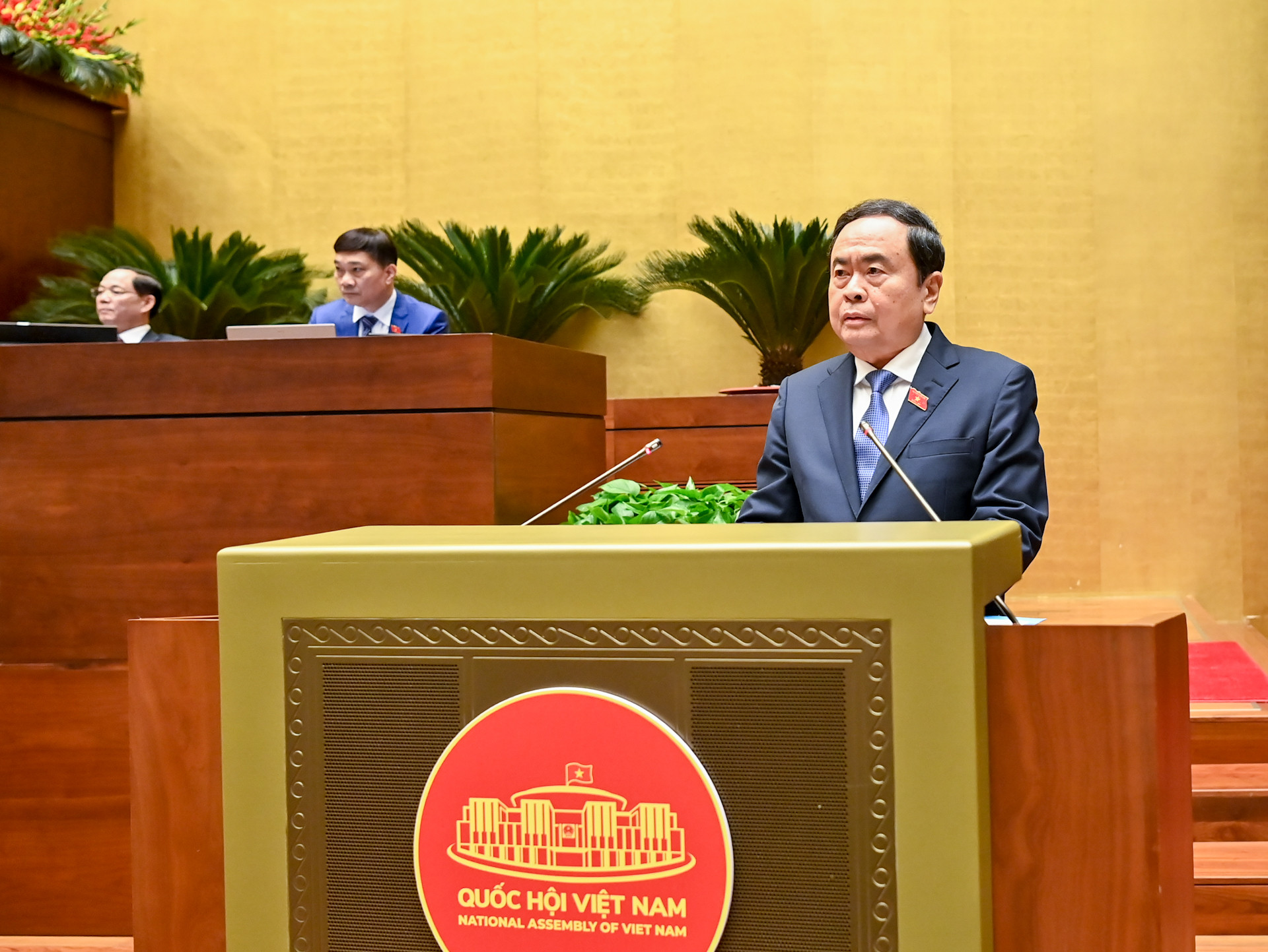 Chủ tịch Quốc hội Trần Thanh Mẫn phát biểu bế mạc Kỳ họp bất thường lần thứ 9, Quốc hội khoá XV.