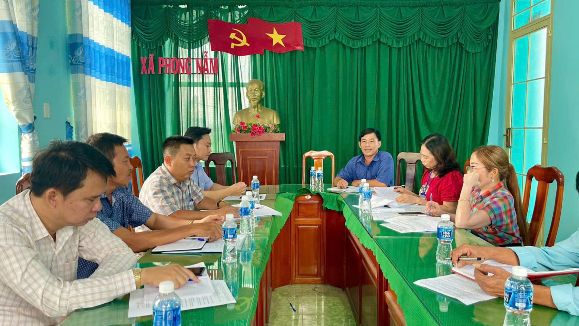 Sở Lao động-Thương binh và Xã hội tỉnh tập huấn cho xã Phong Nẫm.