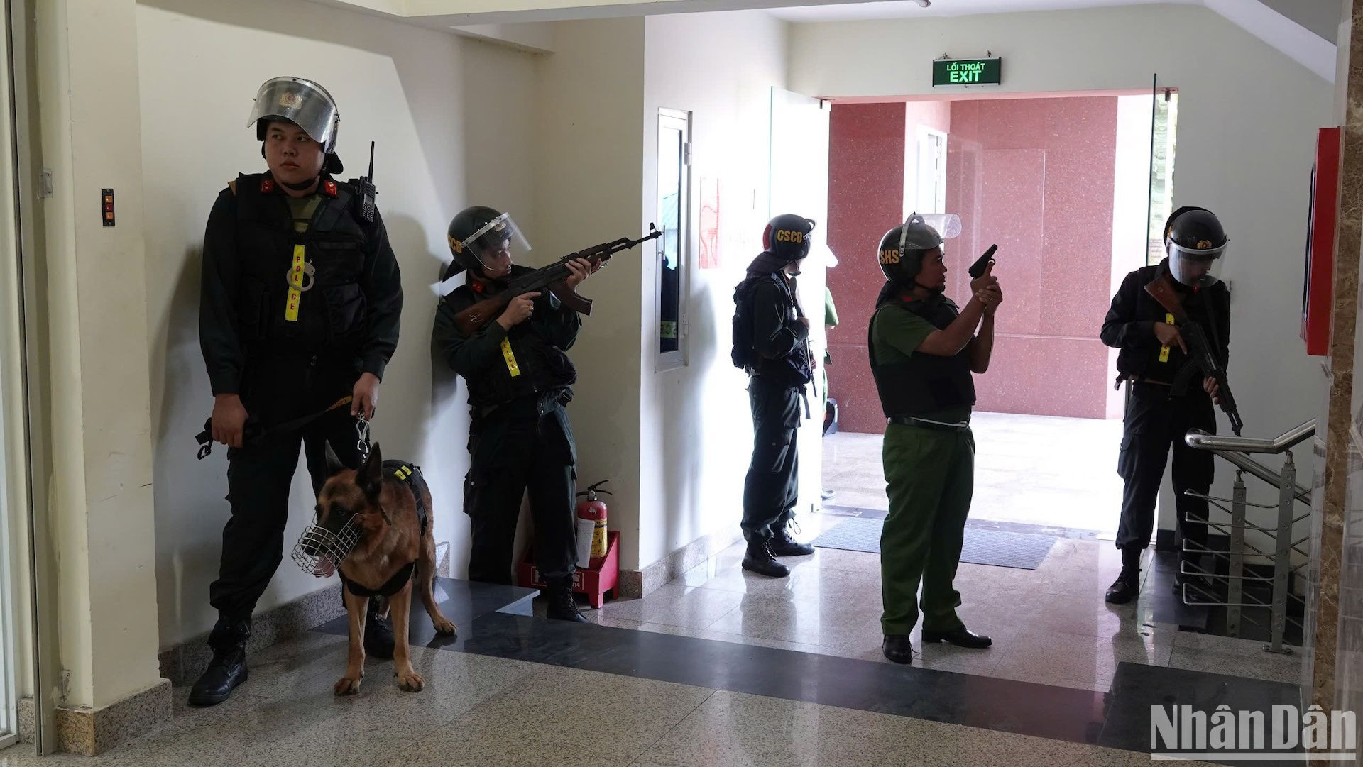 Các lực lượng chia thành nhiều mũi để tấn công.