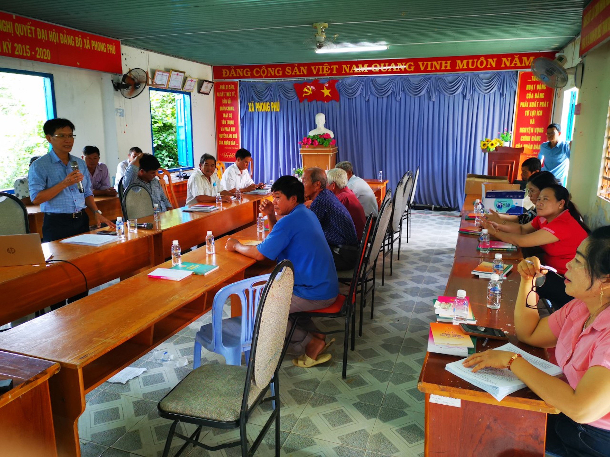 Sở Tư pháp tuyên truyền, phổ biến pháp luật tại xã Phong Phú, huyện Tuy Phong, tỉnh Bình Thuận.