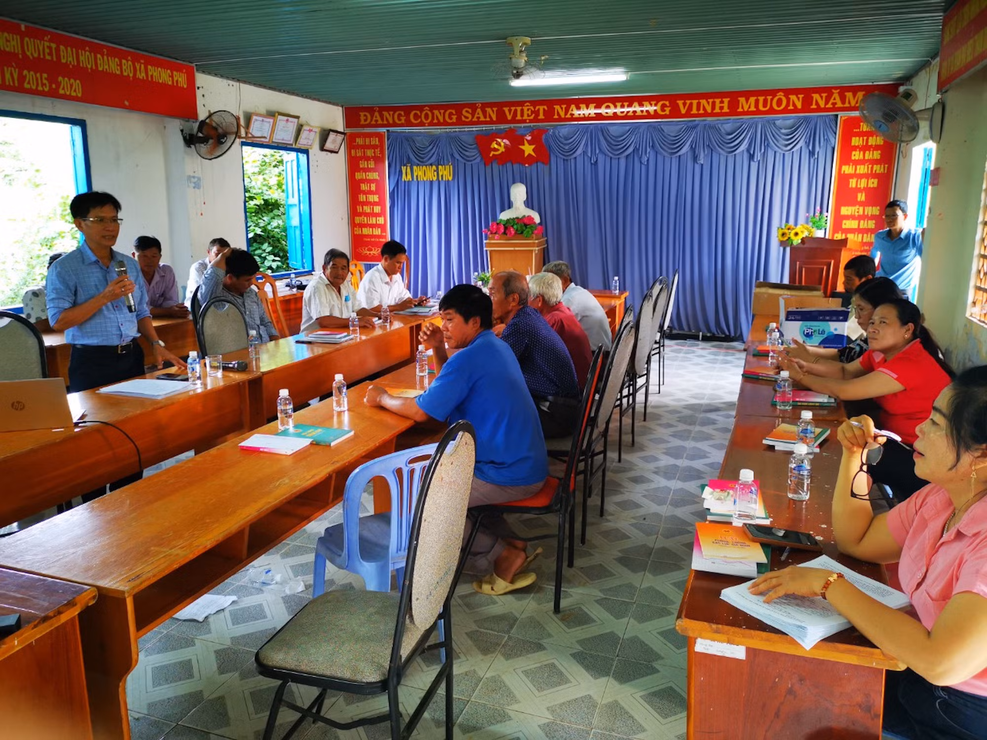 Sở Tư pháp tuyên truyền, phổ biến pháp luật tại xã Phong Phú, huyện Tuy Phong, tỉnh Bình Thuận.