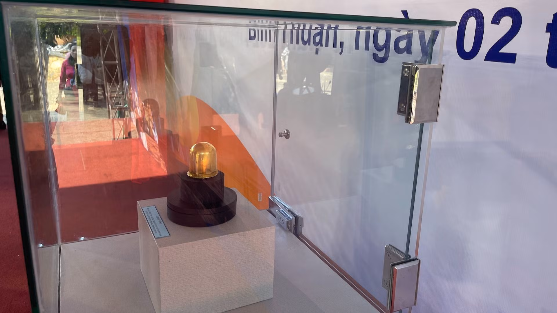 Bảo vật quốc gia Linga vàng của tỉnh Bình Thuận có niên đại khoảng thế kỷ VIII-IX.