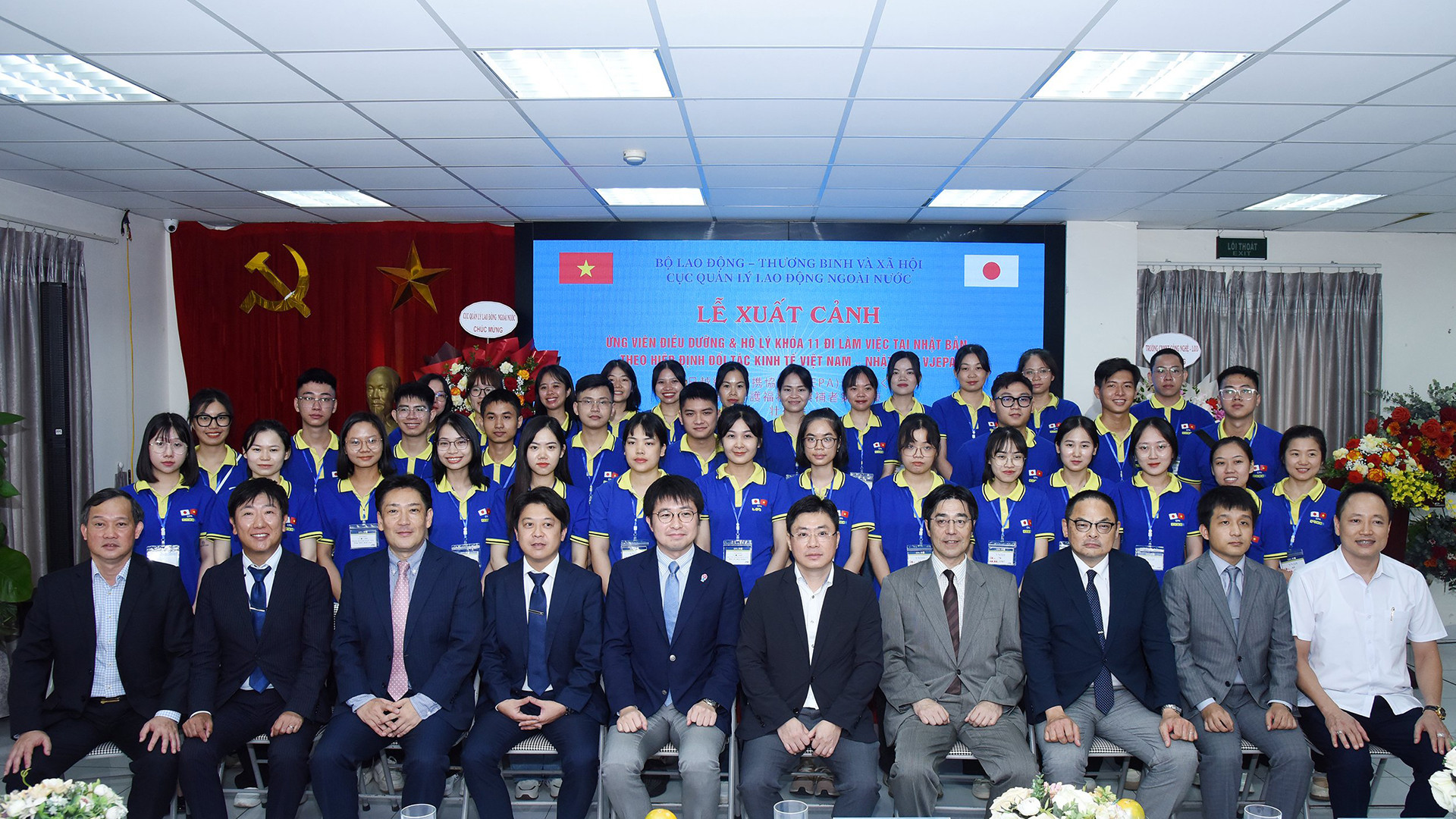 Các đại biểu tại lễ xuất cảnh cho các ứng viên điều dưỡng, nhân viên chăm sóc khóa 11 của chương trình EPA đi làm việc tại Nhật Bản, ngày 4/6/2024 tại Hà Nội. (Ảnh: TRẦN HẢI) Các đại biểu tại lễ xuất cảnh cho các ứng viên điều dưỡng, nhân viên chăm sóc khóa 11 của chương trình EPA đi làm việc tại Nhật Bản, ngày 4/6/2024 tại Hà Nội. (Ảnh: TRẦN HẢI)