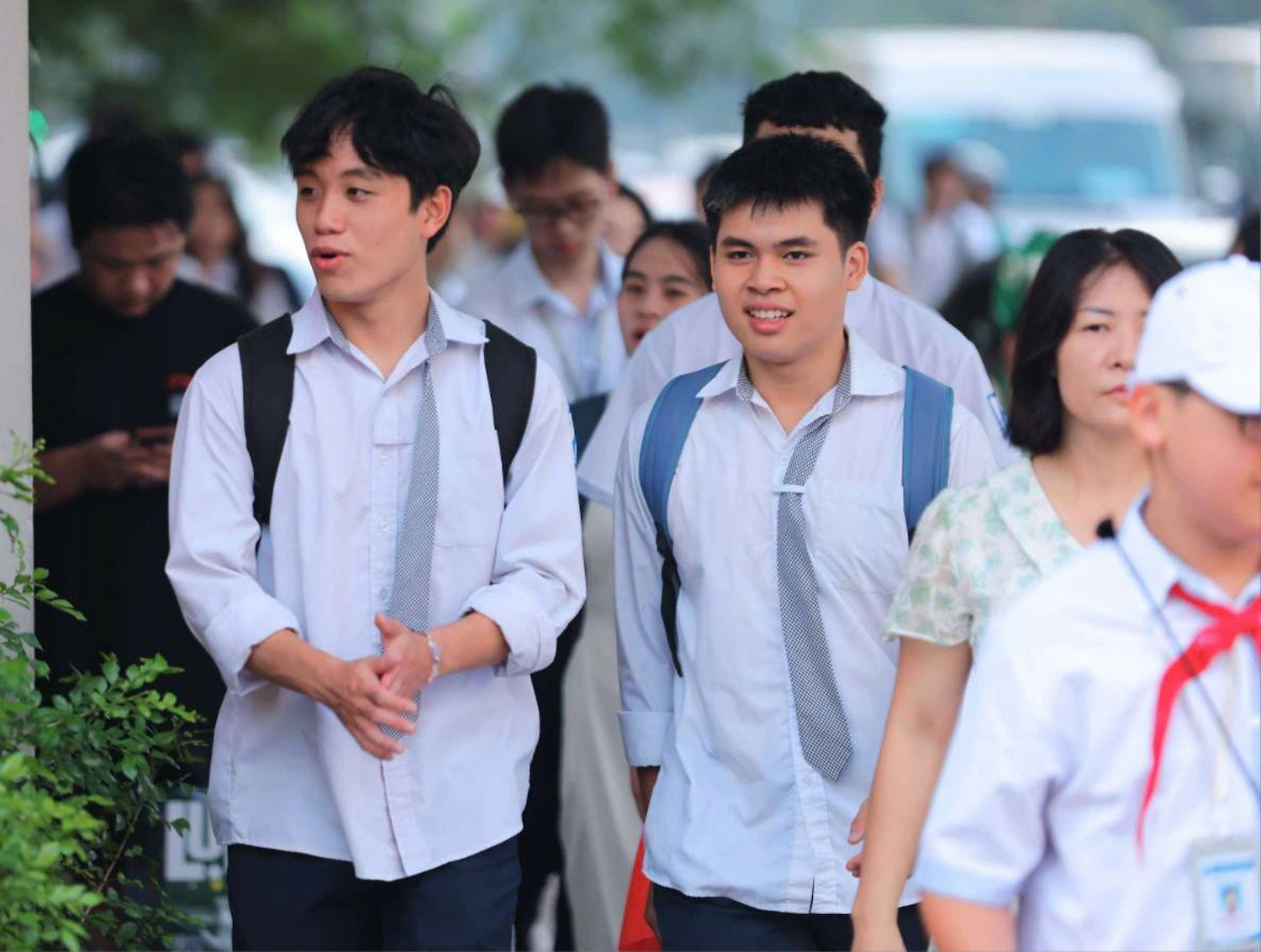 Học sinh Trường THPT chuyên Hà Nội-Amsterdam.