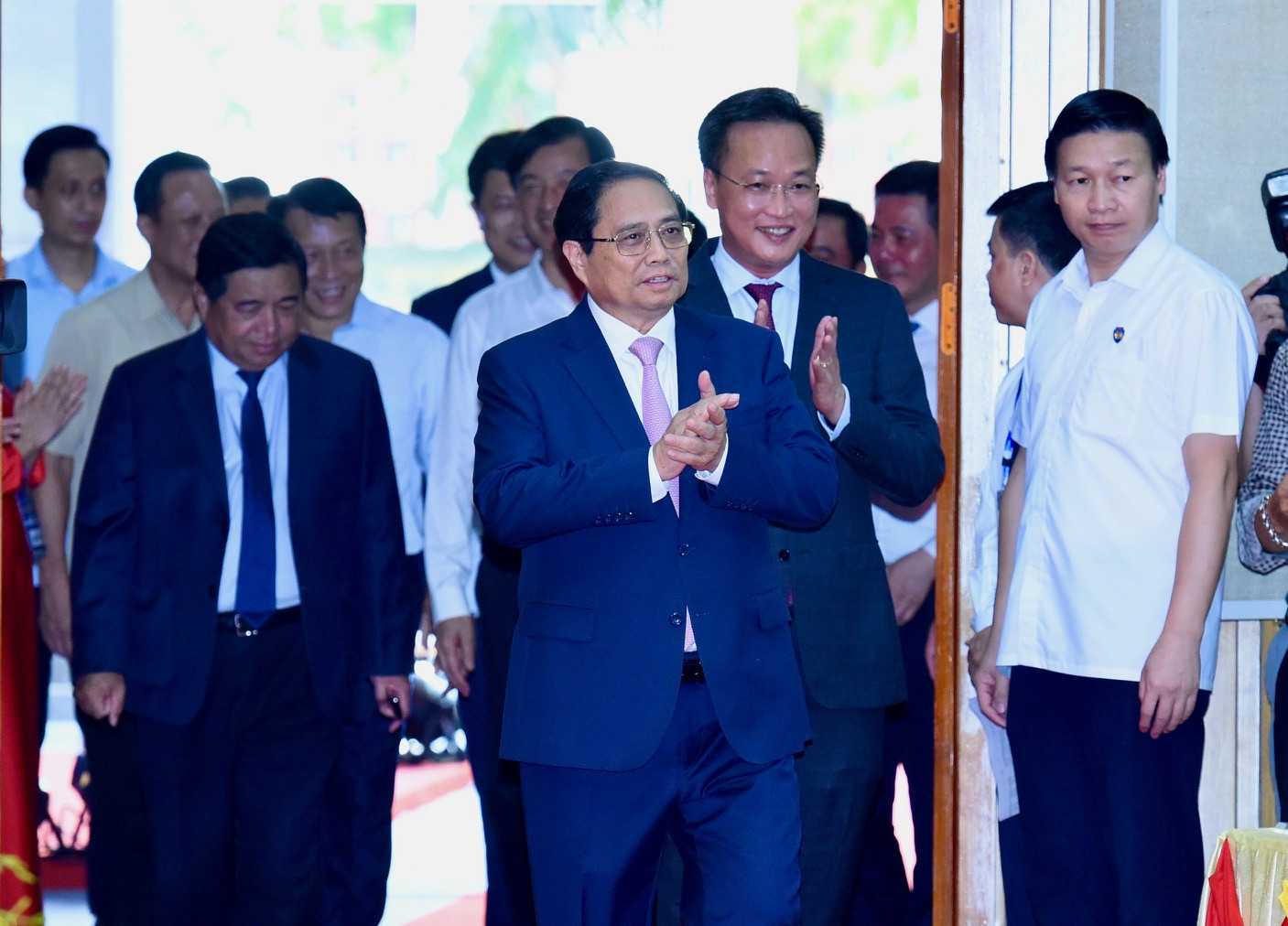 Thủ tướng Phạm Minh Chính đến dự Hội nghị công bố Quy hoạch tỉnh Hưng Yên.