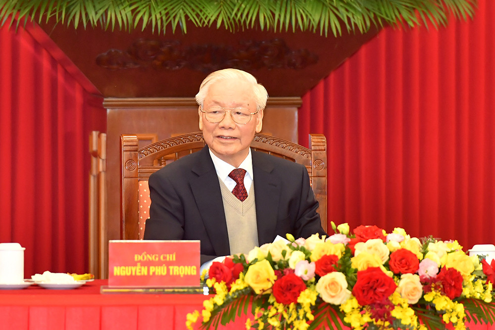 [Ảnh] Tổng Bí thư Nguyễn Phú Trọng chúc Tết Nguyên đán Giáp Thìn 2024 ảnh 5