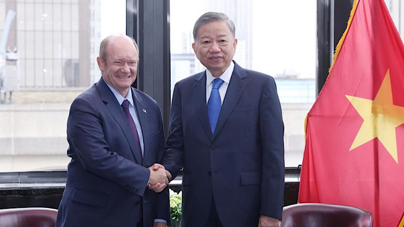 Tổng Bí thư, Chủ tịch nước Tô Lâm tiếp Thượng nghị sĩ Hoa Kỳ Chris Coons.