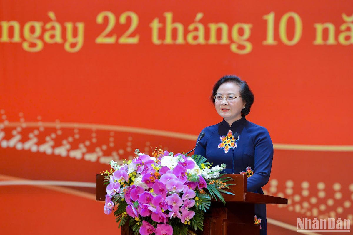 Bộ trưởng Nội vụ Phạm Thị Thanh Trà phát biểu tại Lễ khai giảng