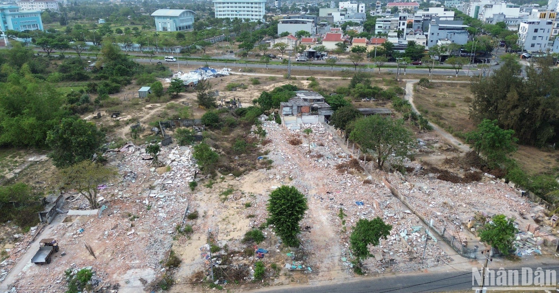 Đây là mặt bằng sạch sẽ được bàn giao cho Chủ đầu tư Dự án trước ngày 30/4. (Ảnh: ANH ĐÀO)