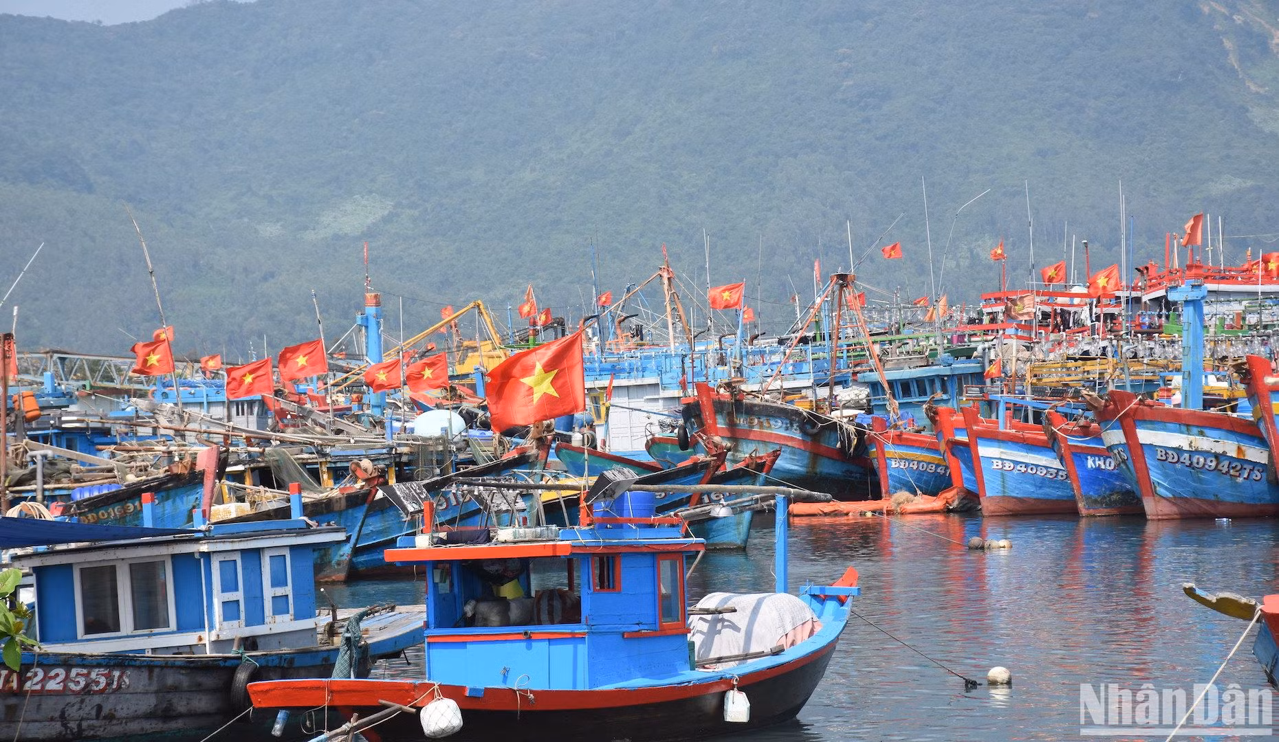 Hàng trăm tàu cá của ngư dân khu vực miền trung đang neo đậu tại Âu thuyền và cảng cá Thọ Quang sẽ ra khơi cho chuyến biển đầu năm trong vài ngày tới.