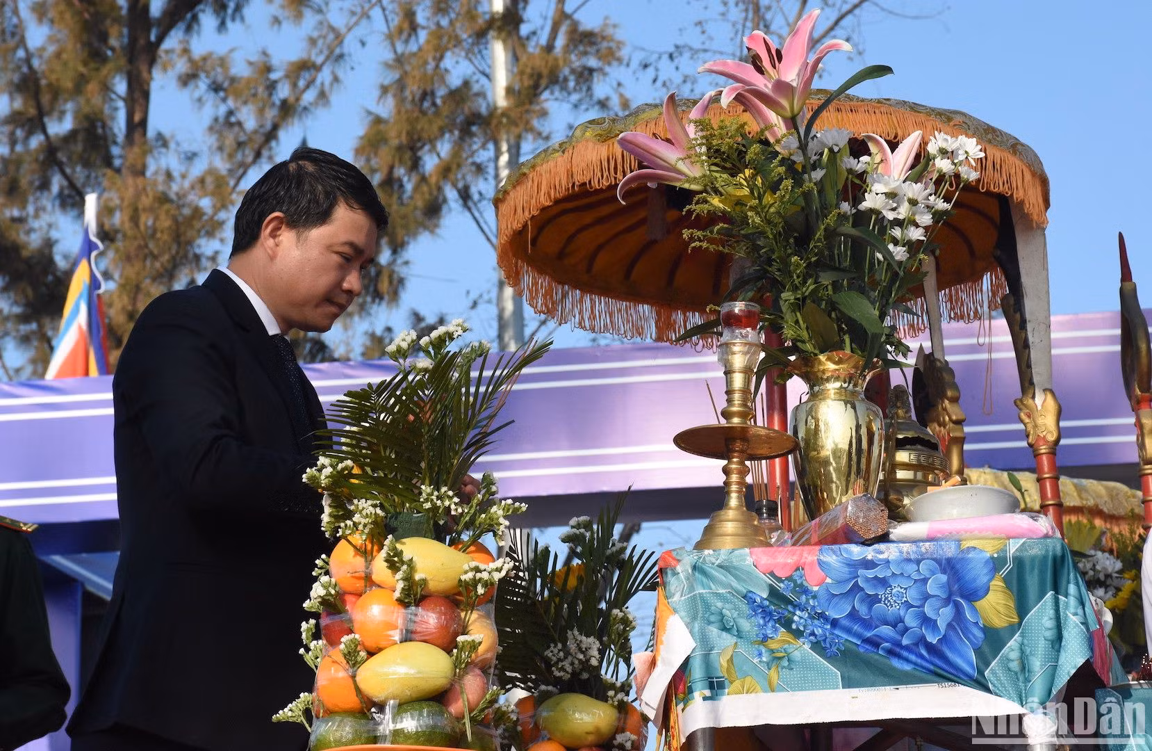 Ông Nguyễn Hữu Công - Phó Chủ tịch Ủy ban nhân dân Quận Thanh Khê, Trưởng Ban tổ chức Lễ hội cầu Ngư truyền thống quận Thanh Khê cho biết, địa phương đang nỗ lực chuẩn bị xây dựng Đề án bảo tồn, phát triển Lễ hội cầu Ngư, nâng cấp thành lễ hội cấp thành phố. (Ảnh: ANH ĐÀO)