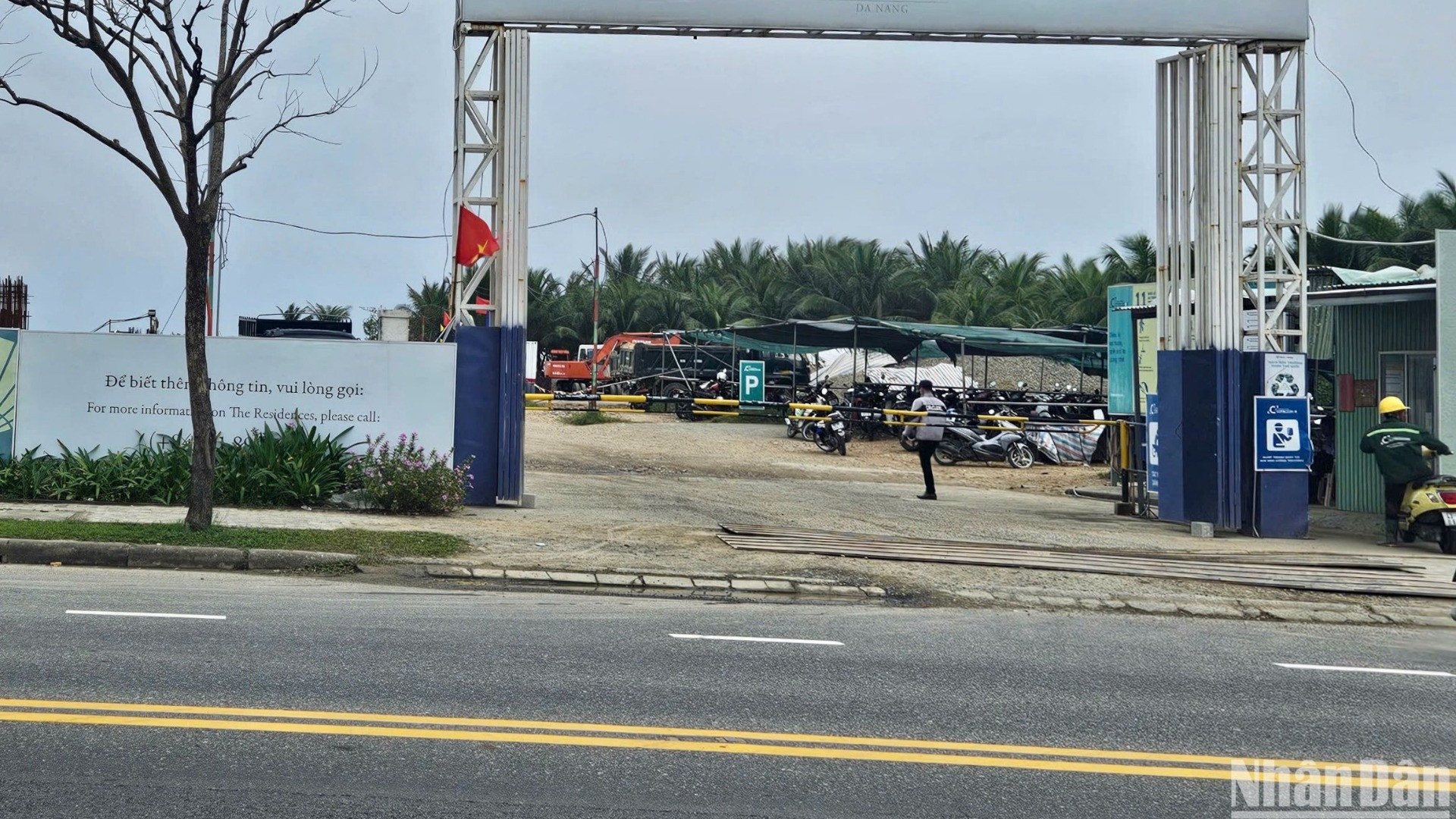 Dự án dự án khu biệt thự biển Mandarin Oriental Đà Nẵng của Công ty CP The Nam Khang mới khởi công đầu năm 2024. (Ảnh: ANH ĐÀO)