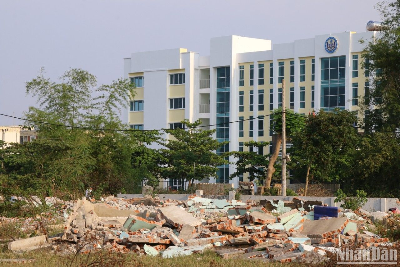 Các công trình xây dựng trái phép tại diện tích quy hoạch Dự án (địa phận Đà Nẵng) đã được tháo dỡ hoàn toàn. (Ảnh: ANH ĐÀO)