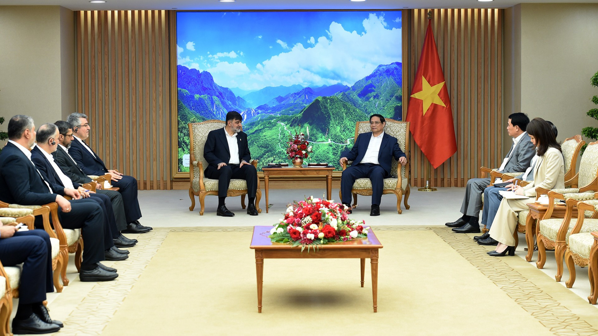 Quang cảnh buổi tiếp.