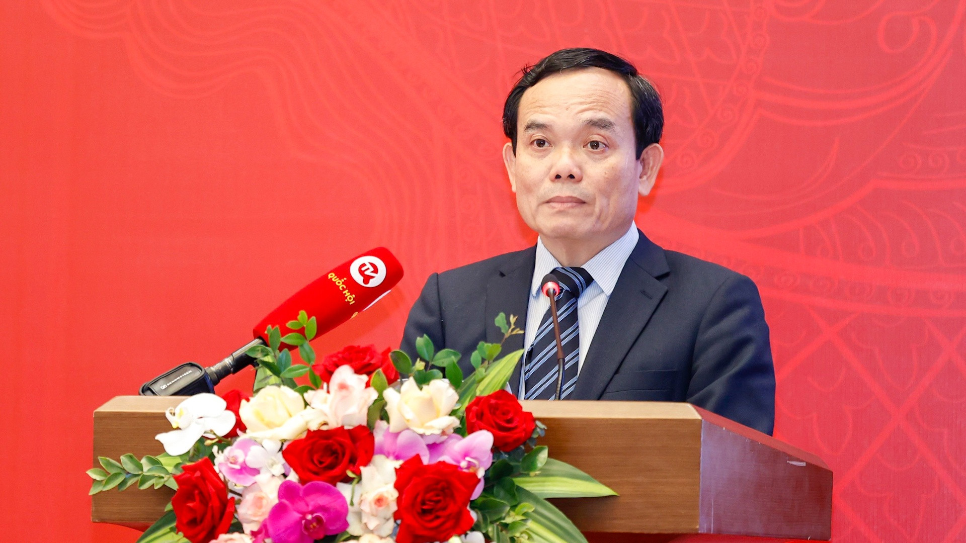 Phó Thủ tướng Chính phủ Trần Lưu Quang phát biểu tại Hội nghị.