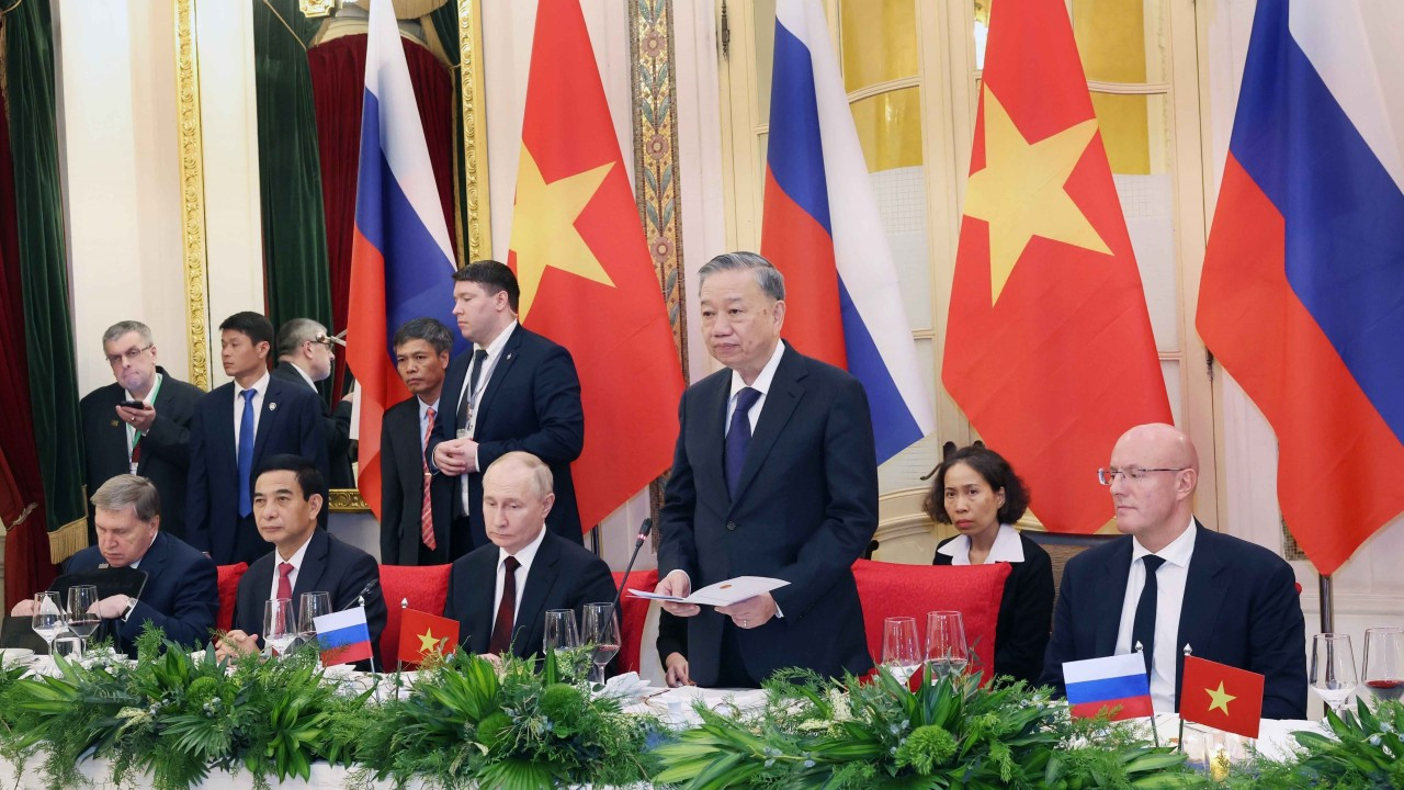 Chủ tịch nước Tô Lâm phát biểu. (Ảnh: Nhan Sáng/TTXVN)