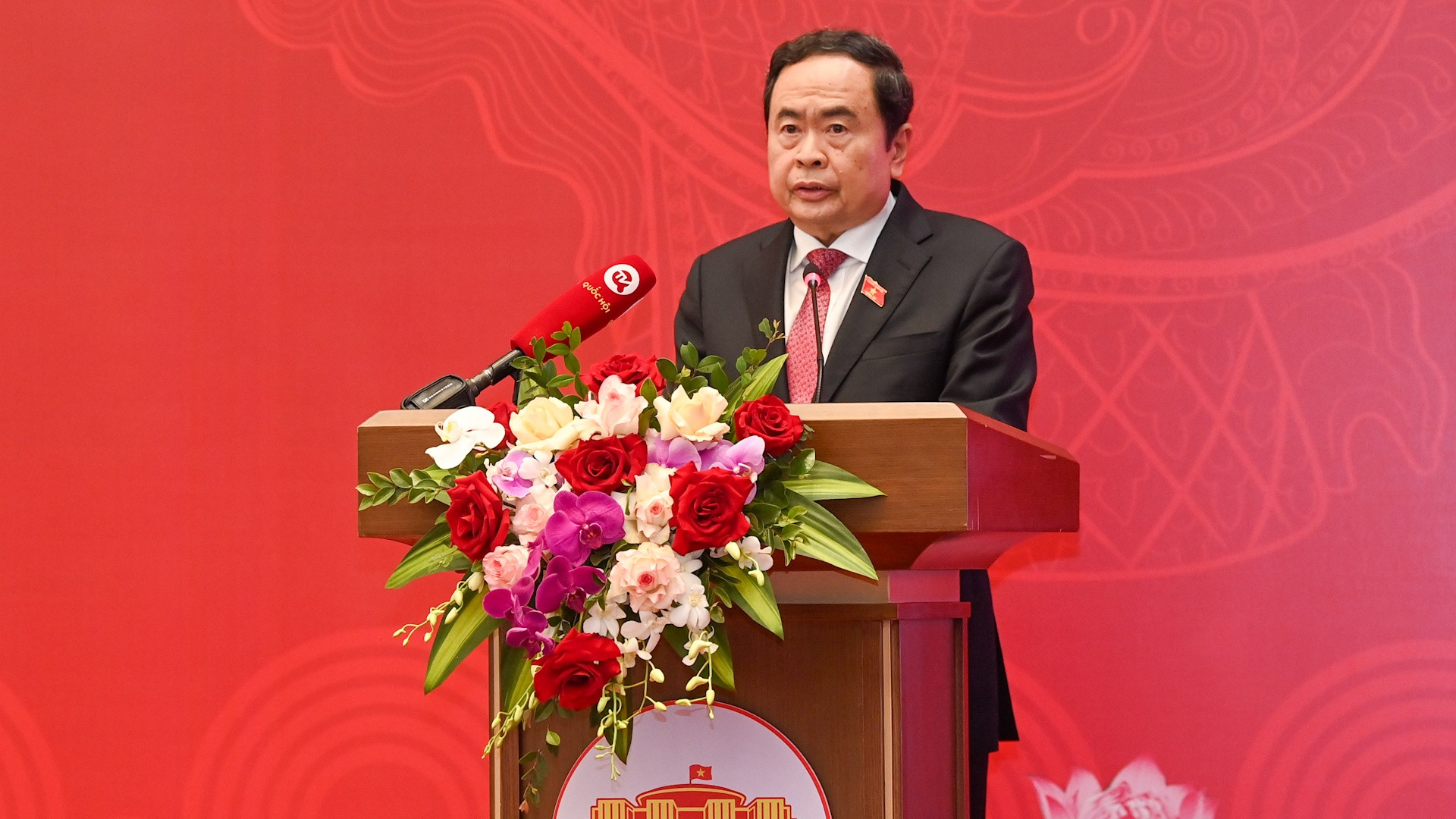 Phó Chủ tịch Thường trực Quốc hội Trần Thanh Mẫn phát biểu khai mạc Hội nghị.