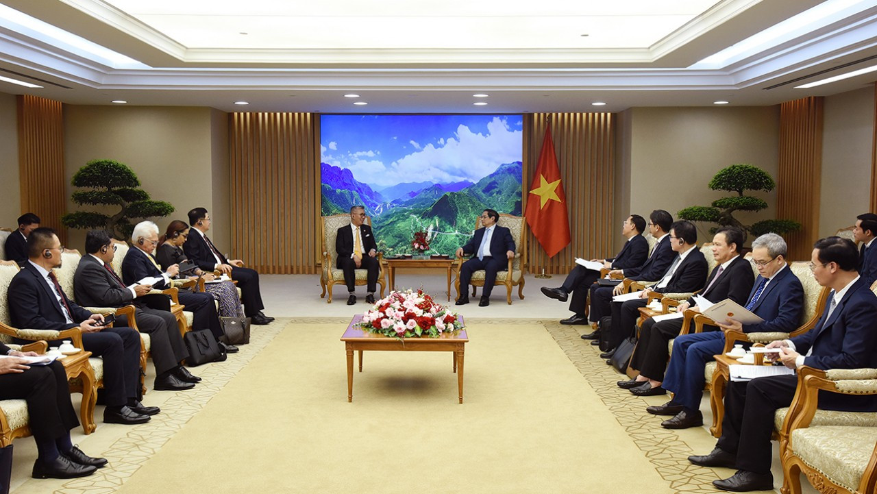 Quang cảnh buổi tiếp.