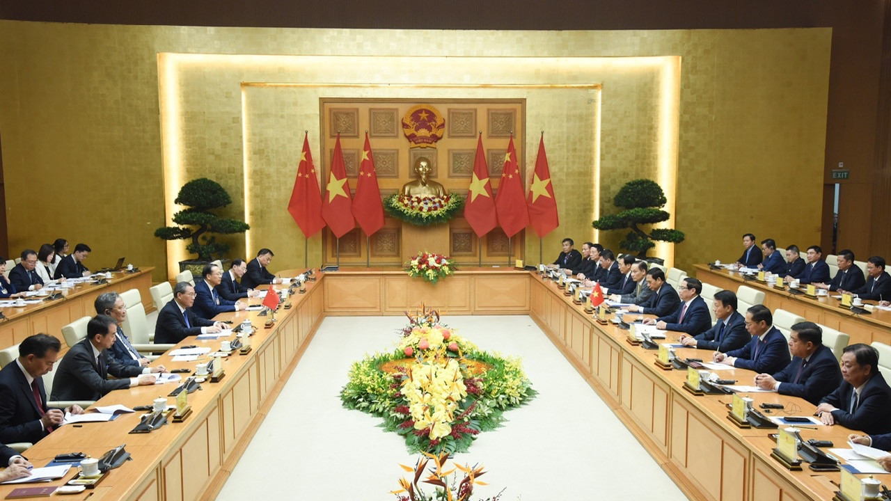 Quang cảnh buổi hội đàm.