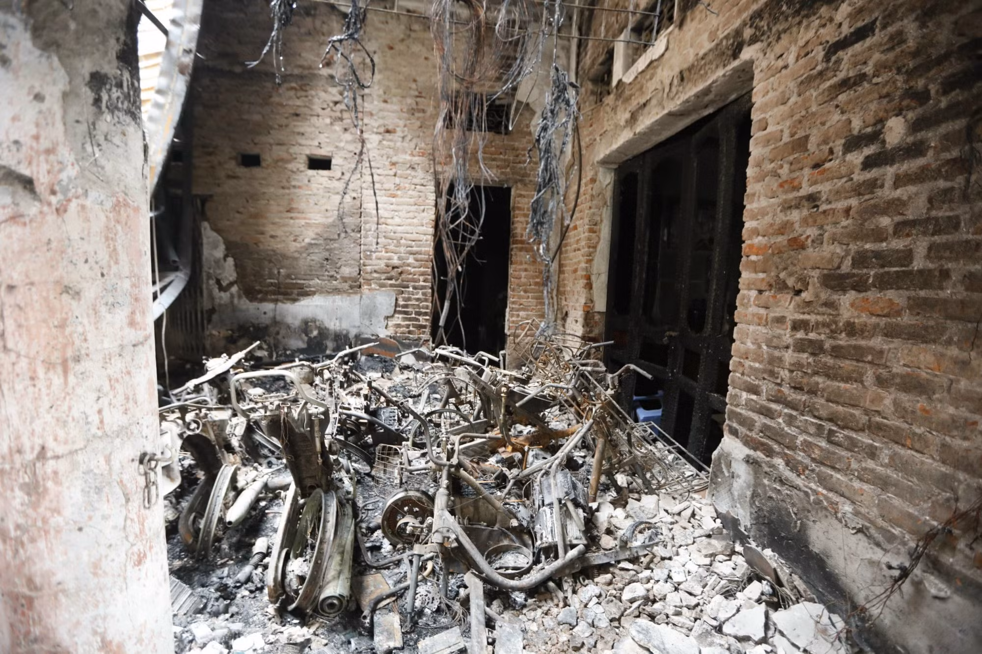 Hiện trường vụ cháy.