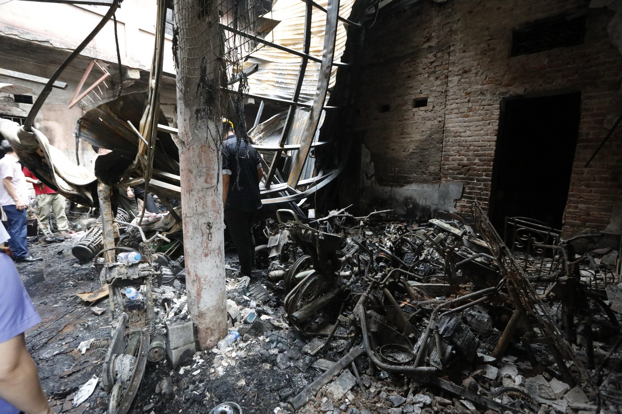 Hiện trường vụ cháy.