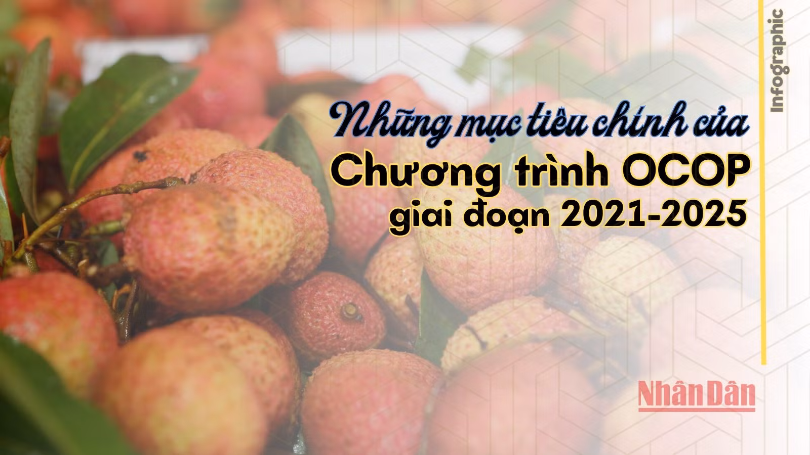 [Infographic] Những mục tiêu chính của Chương trình OCOP giai đoạn 2021-2025
