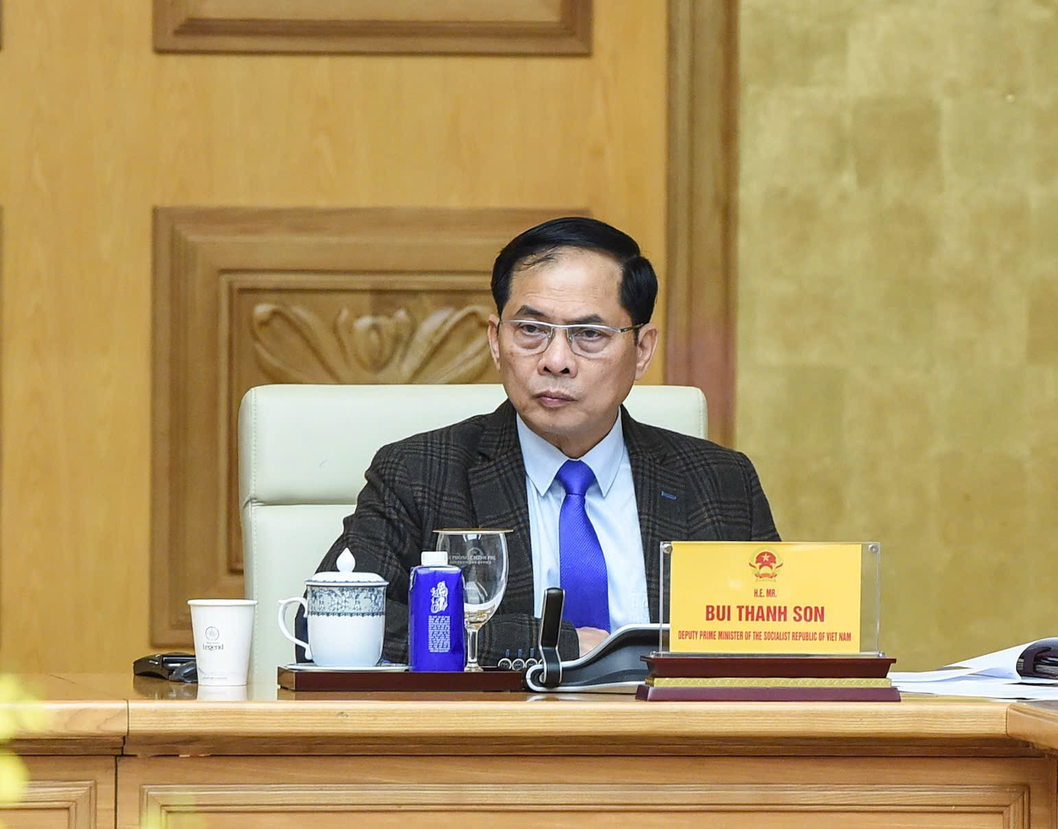 Phó Thủ tướng Bùi Thanh Sơn phát biểu.