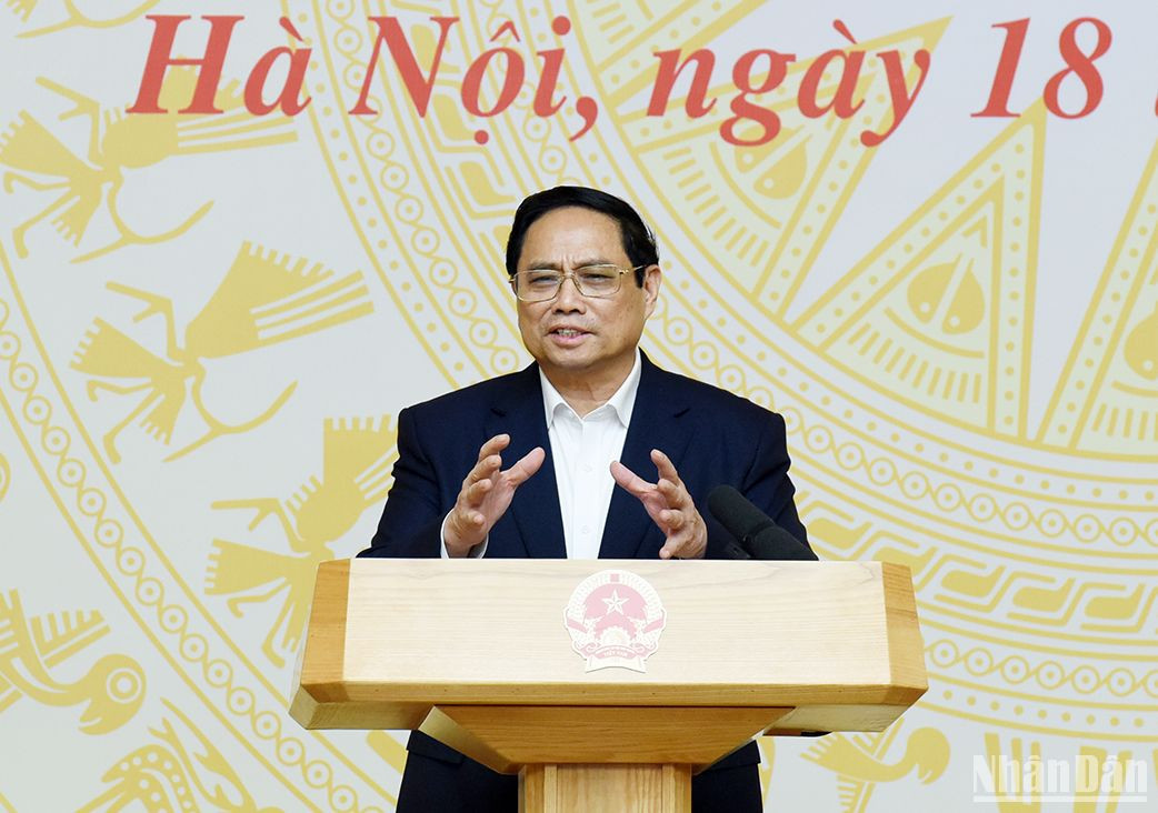 Thủ tướng Phạm Minh Chính phát biểu.