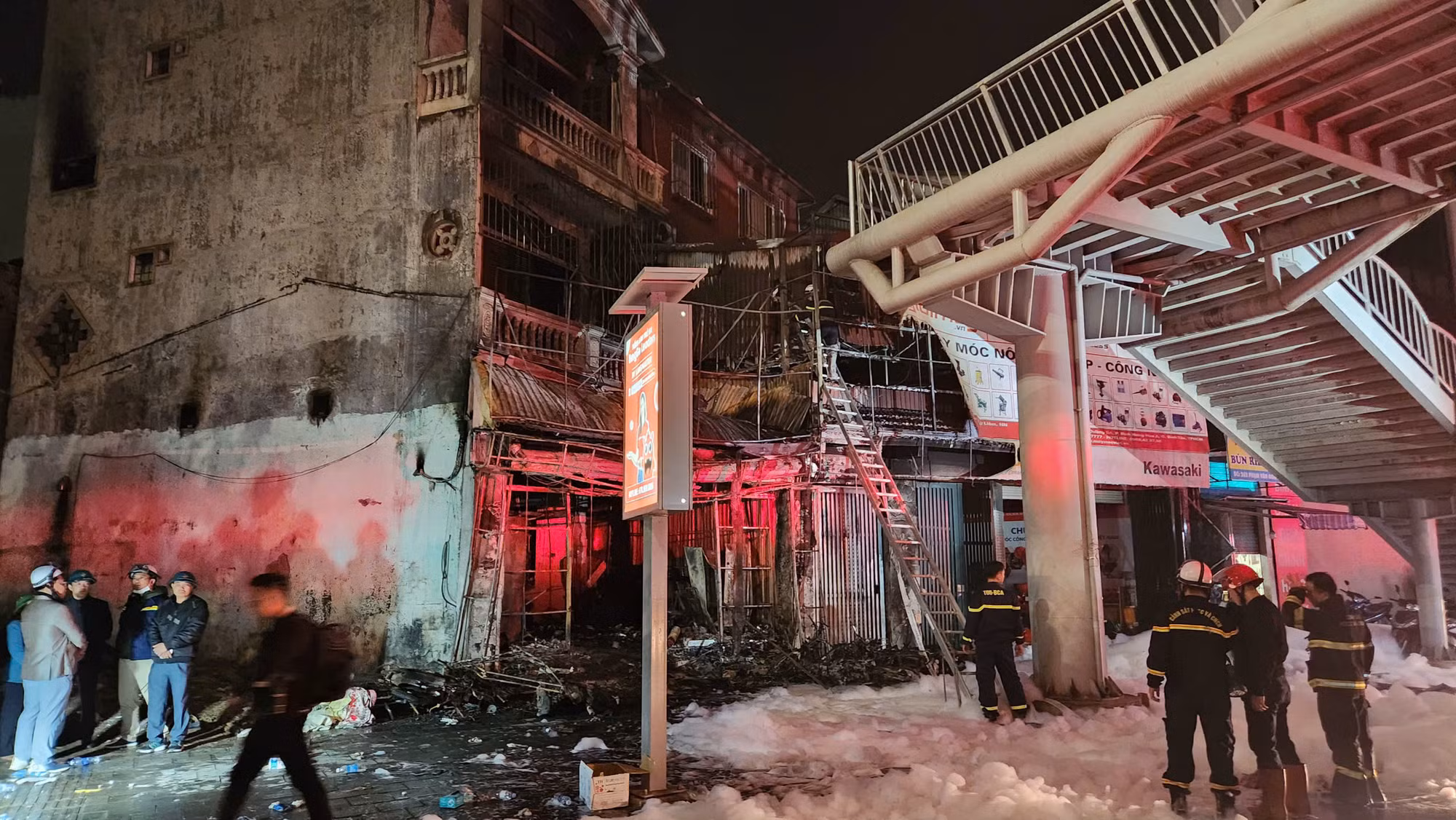 Hiện trường vụ cháy.