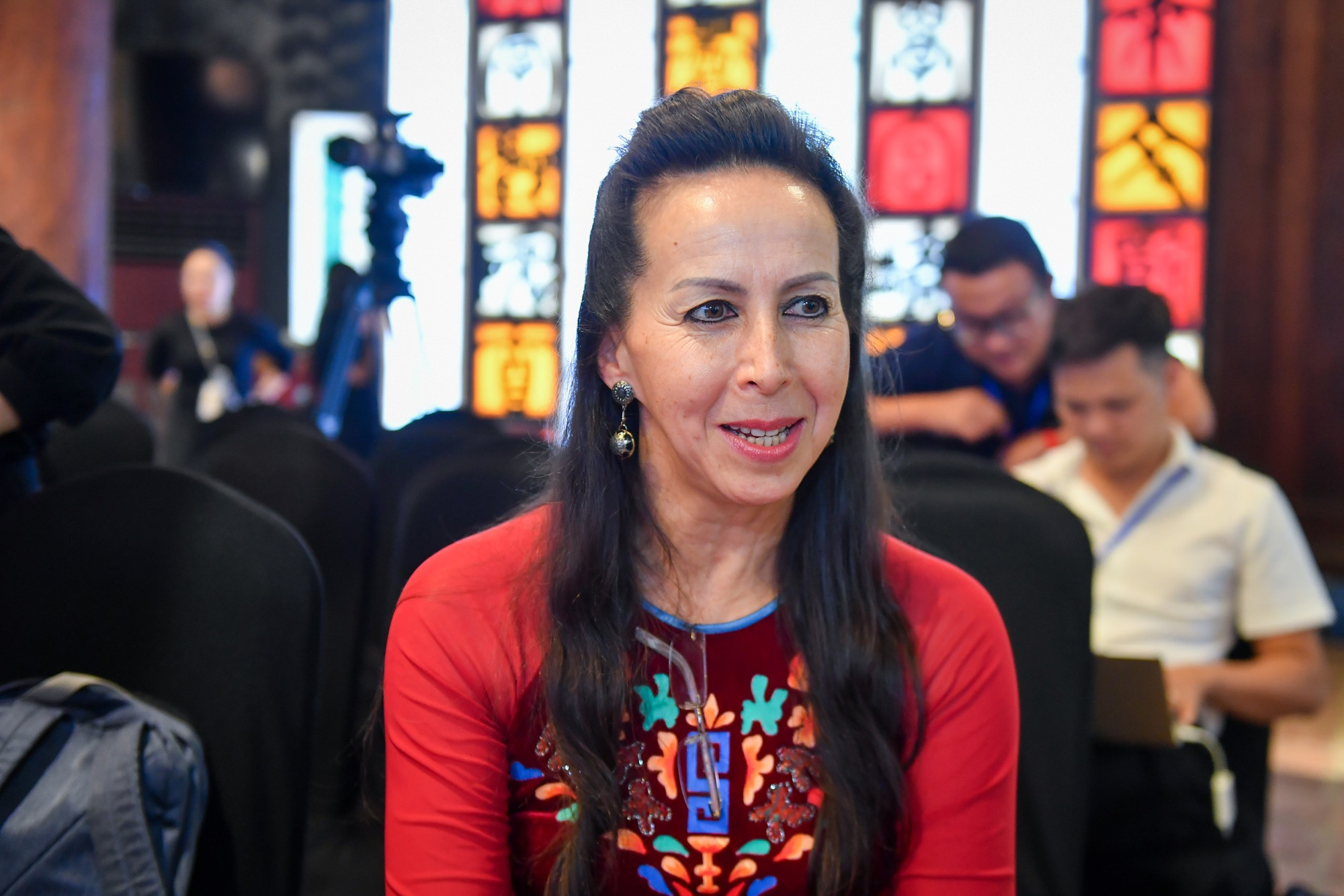 Nhà văn Isabelle Müller, người sáng lập quỹ LOAN-dự án được trao giải ở Hạng mục Truyền cảm hứng.