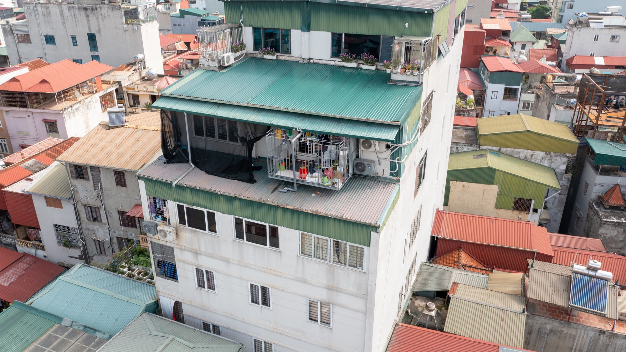 Cận cảnh công trình liên quan đến bị can Nghiêm Quang Minh nhìn từ trên cao.