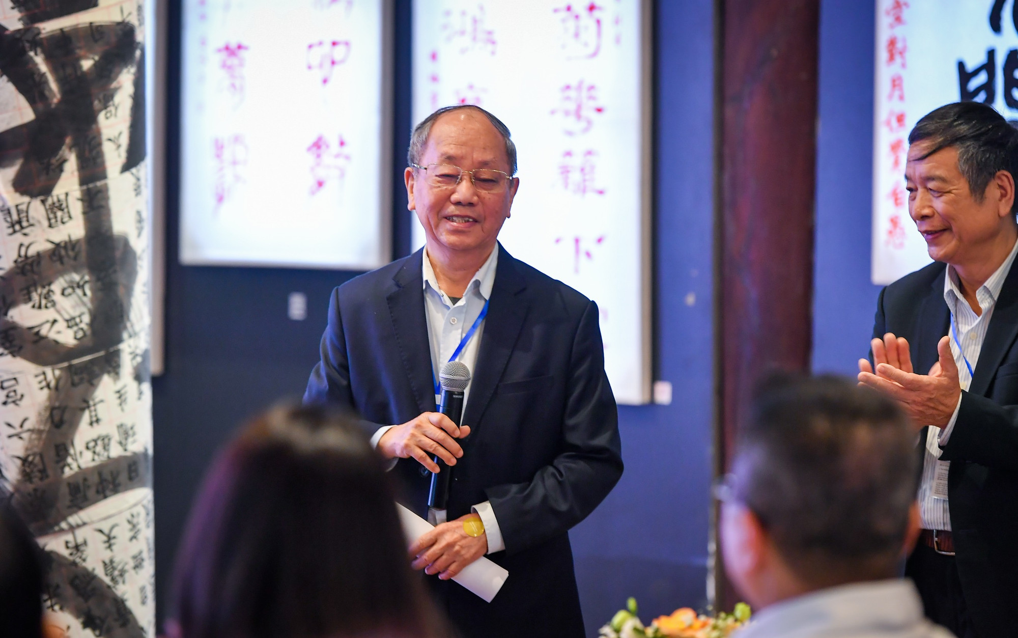 Ông Phan Diễn, Chủ tịch Hội đồng Quản lý quỹ Cộng đồng phòng chống thiên tai tại sự kiện. Ông Phan Diễn, Chủ tịch Hội đồng Quản lý quỹ Cộng đồng phòng chống thiên tai tại sự kiện.