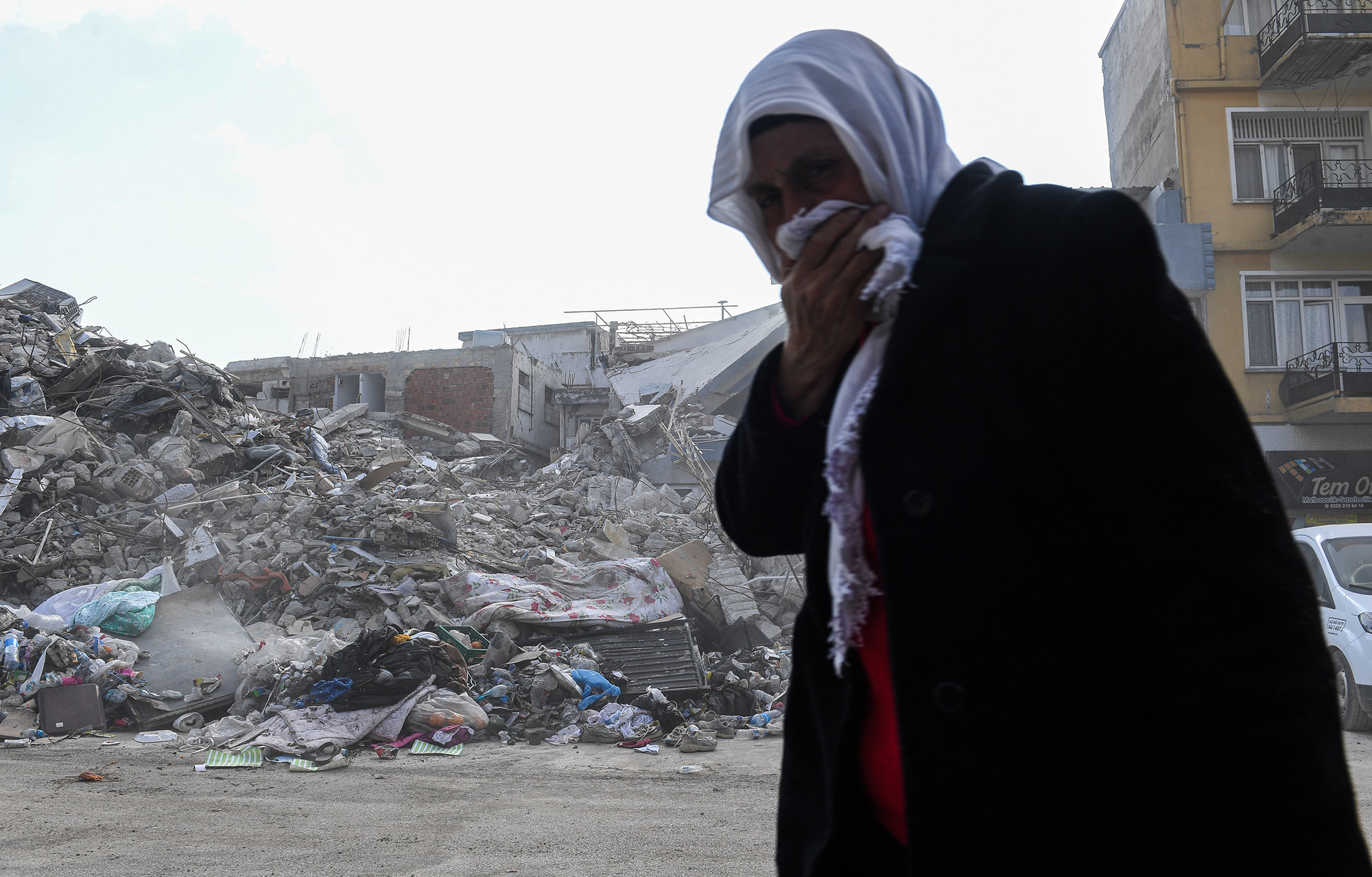 Nỗi lo dư chấn vẫn hiển hiện với người dân Hatay ngay lúc này.