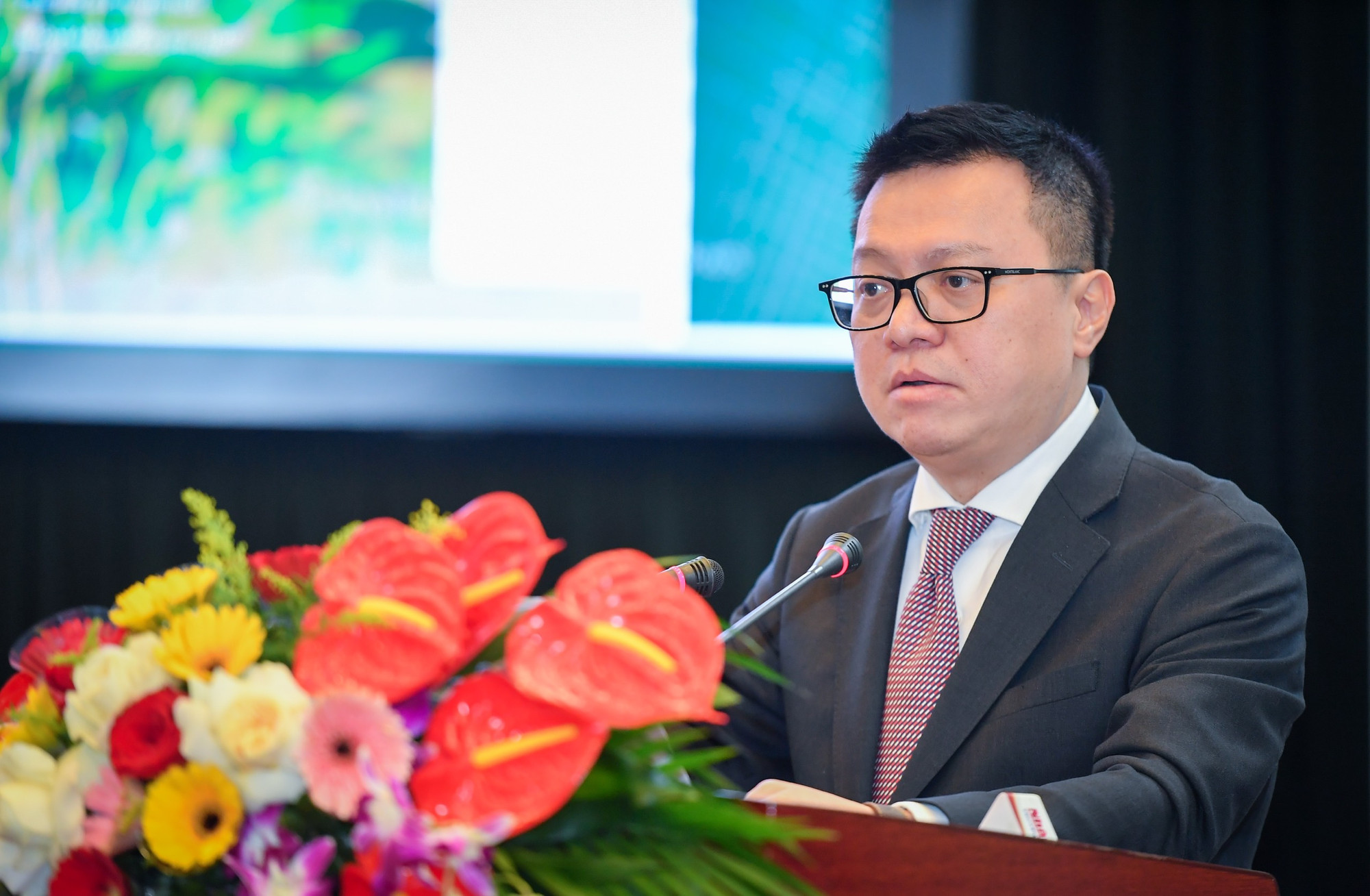 Đồng chí Lê Quốc Minh phát biểu tại sự kiện.