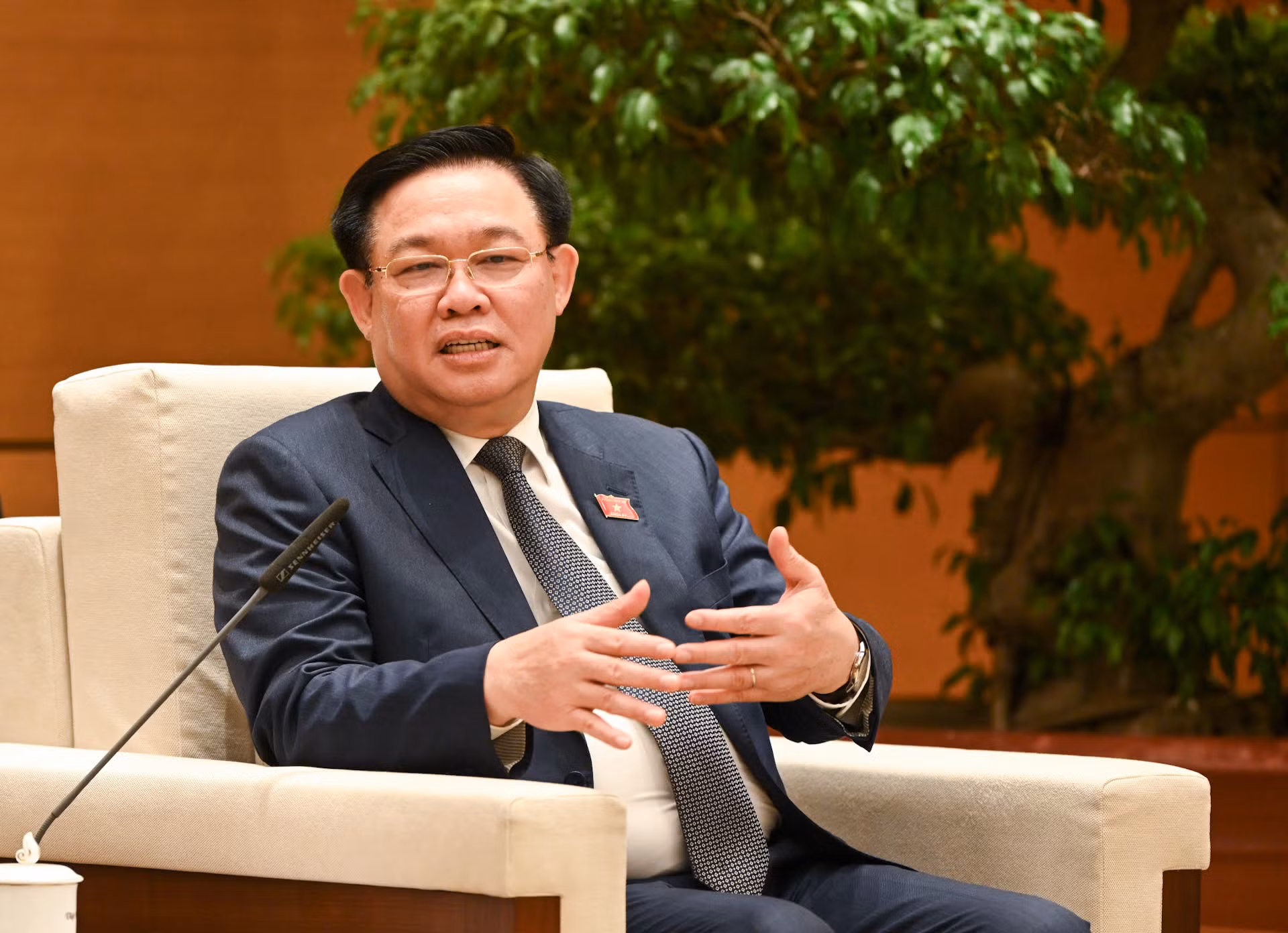 [Ảnh] Chủ tịch Quốc hội Vương Đình Huệ tiếp nguyên Chủ tịch Quốc hội Hàn Quốc ảnh 4