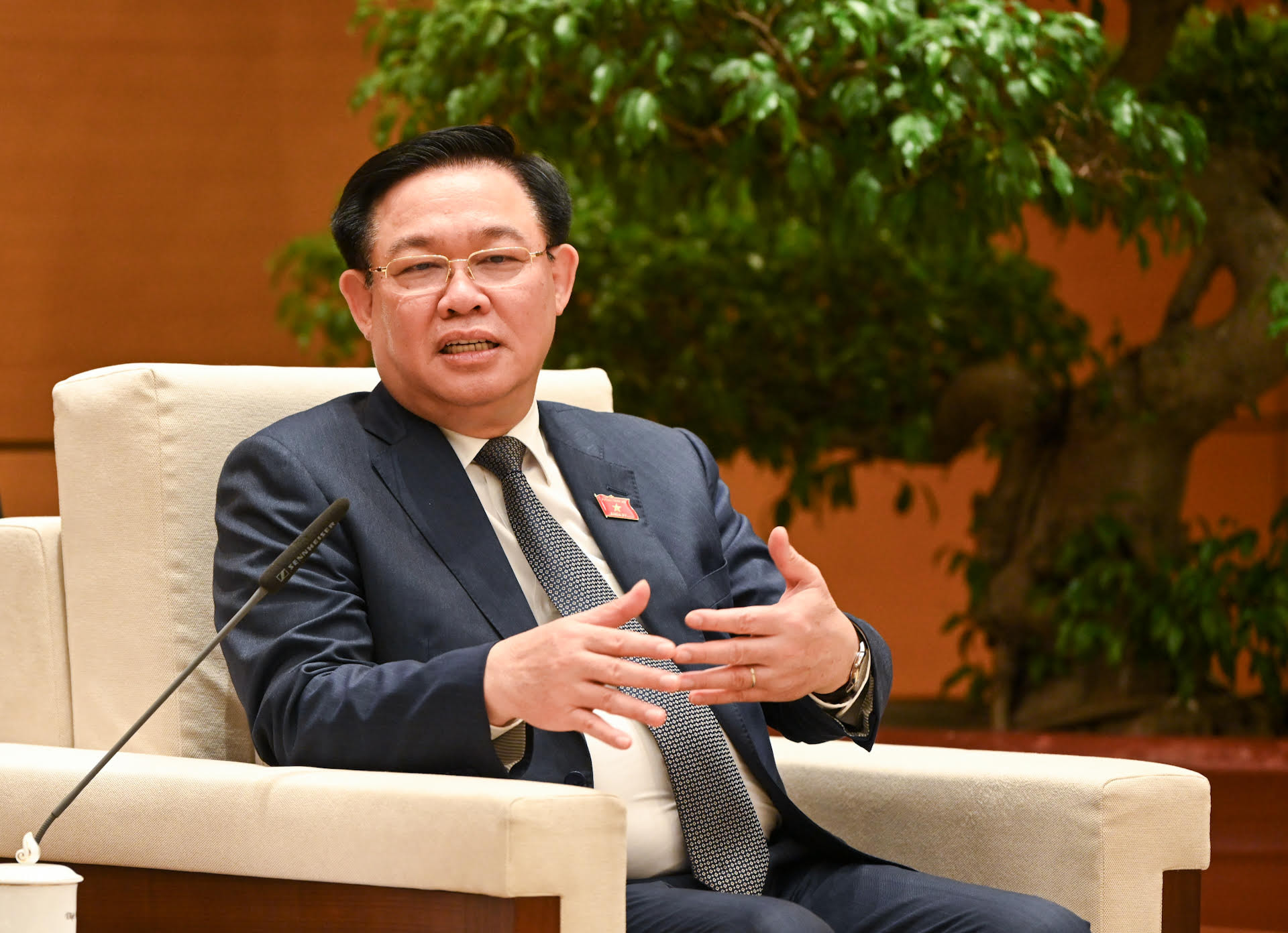 [Ảnh] Chủ tịch Quốc hội Vương Đình Huệ tiếp nguyên Chủ tịch Quốc hội Hàn Quốc ảnh 4