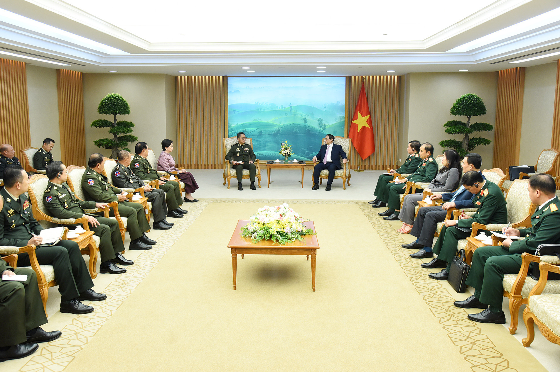 Quang cảnh buổi tiếp.