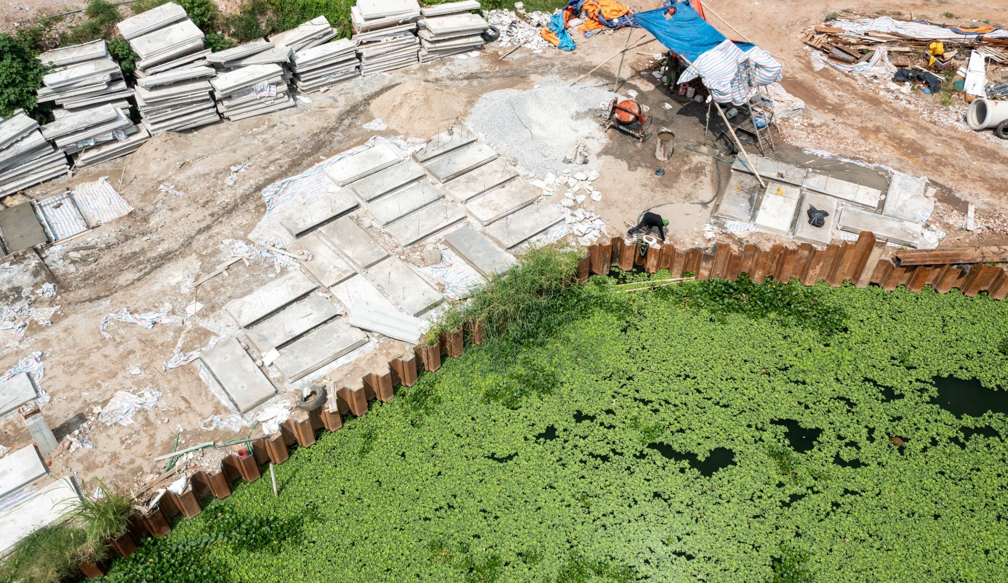 Theo đại diện Ban quản lý dự án quận Tây Hồ, hiện dự án đang trong quá trình giải phóng mặt bằng.