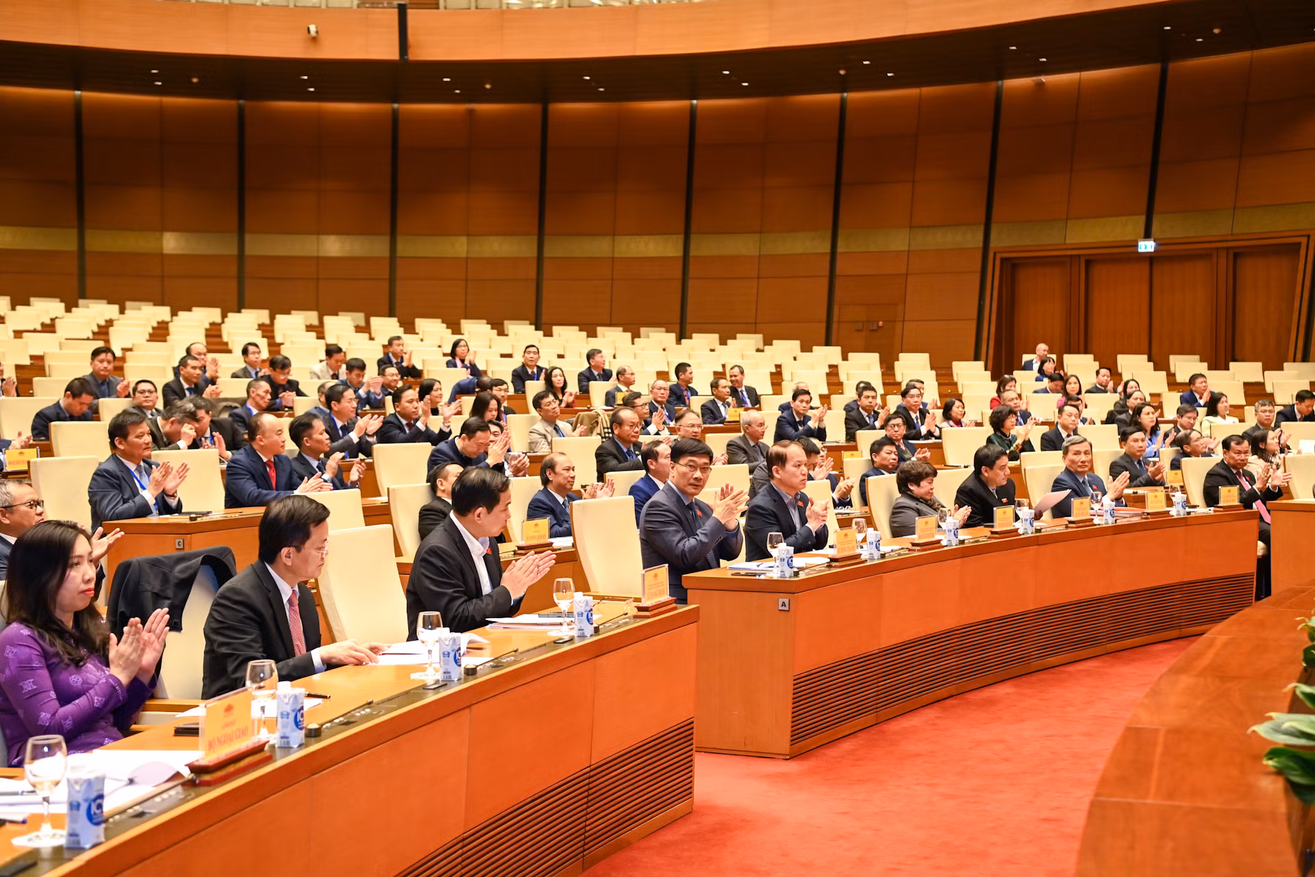 Lãnh đạo các Ủy ban của Quốc hội, Bộ Ngoại giao và các đại biểu dự buổi gặp mặt.