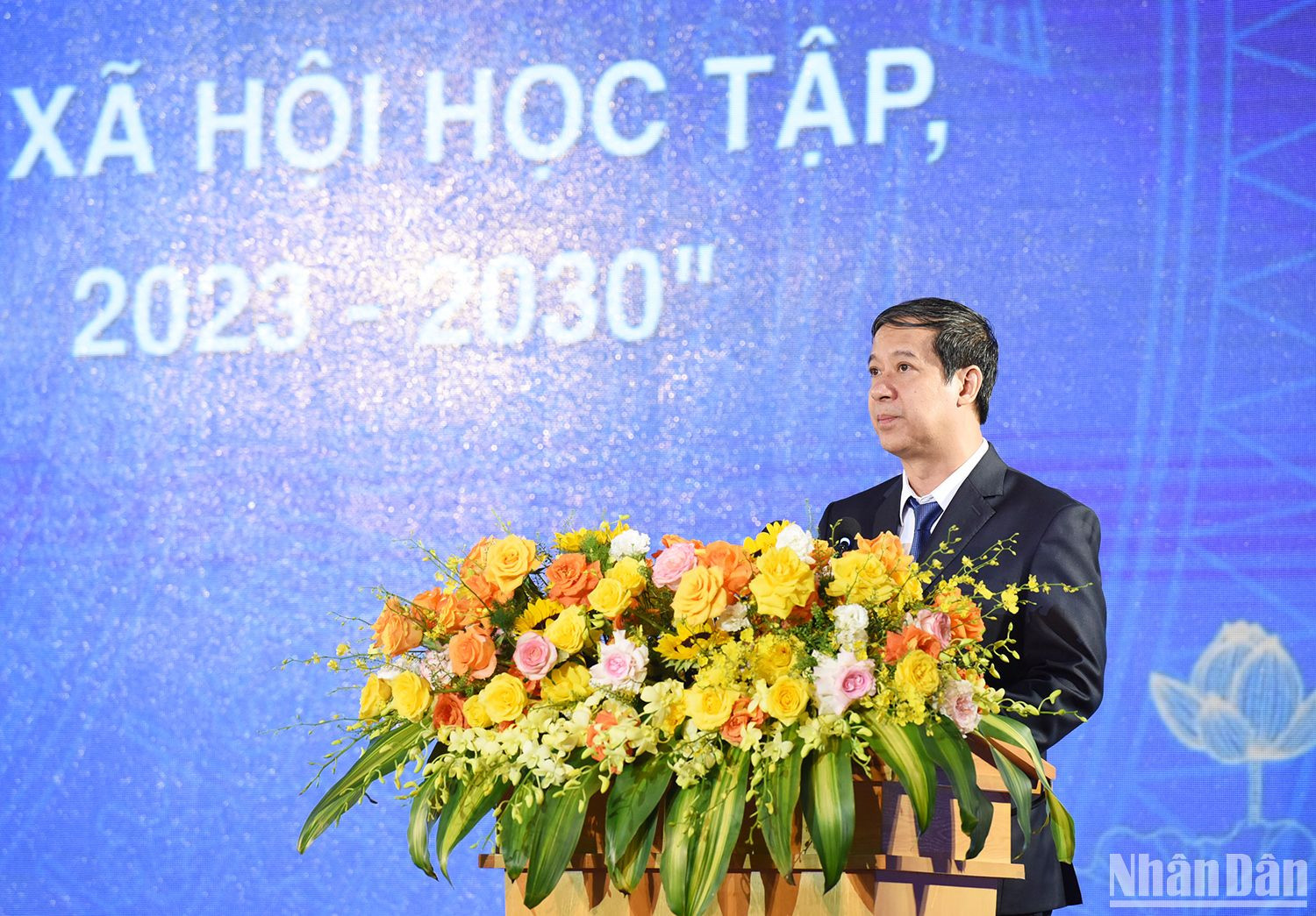 Bộ trưởng Giáo dục và Đào tạo Nguyễn Kim Sơn phát biểu.