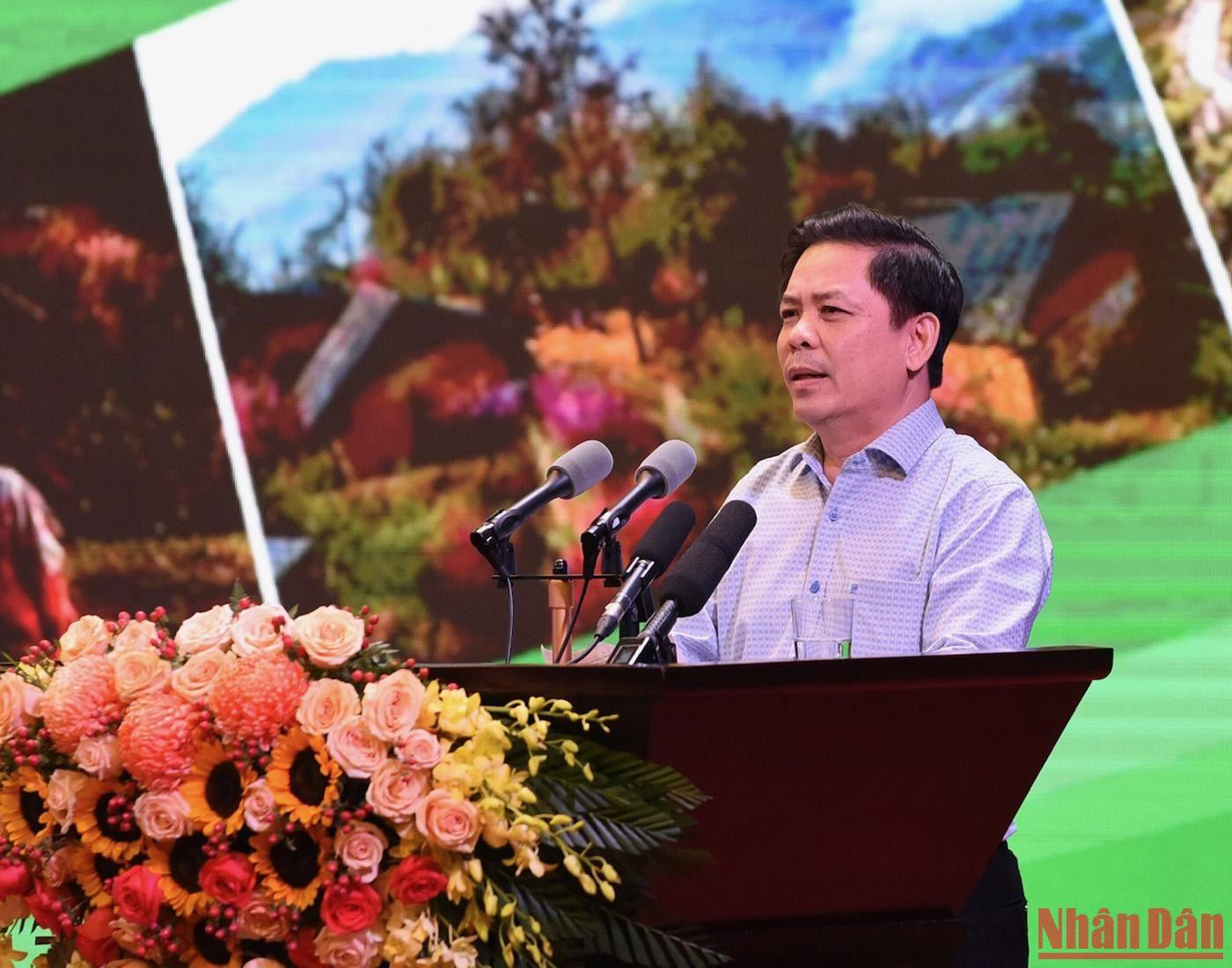 Bộ trưởng Giao thông vận tải Nguyễn Văn Thể phát biểu tại Hội nghị. Bộ trưởng Giao thông vận tải Nguyễn Văn Thể phát biểu tại Hội nghị.