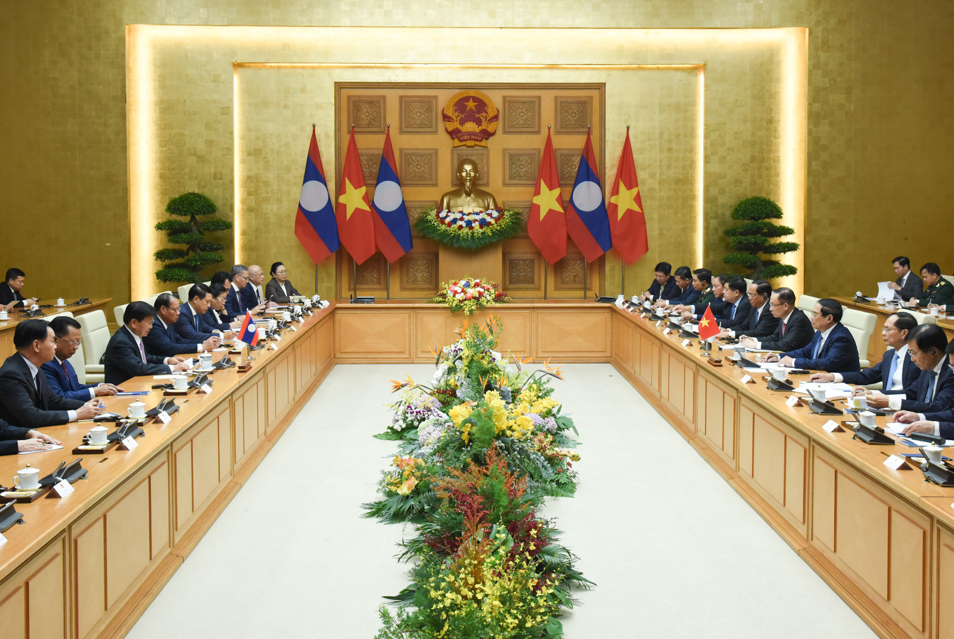 Quang cảnh hội kiến.