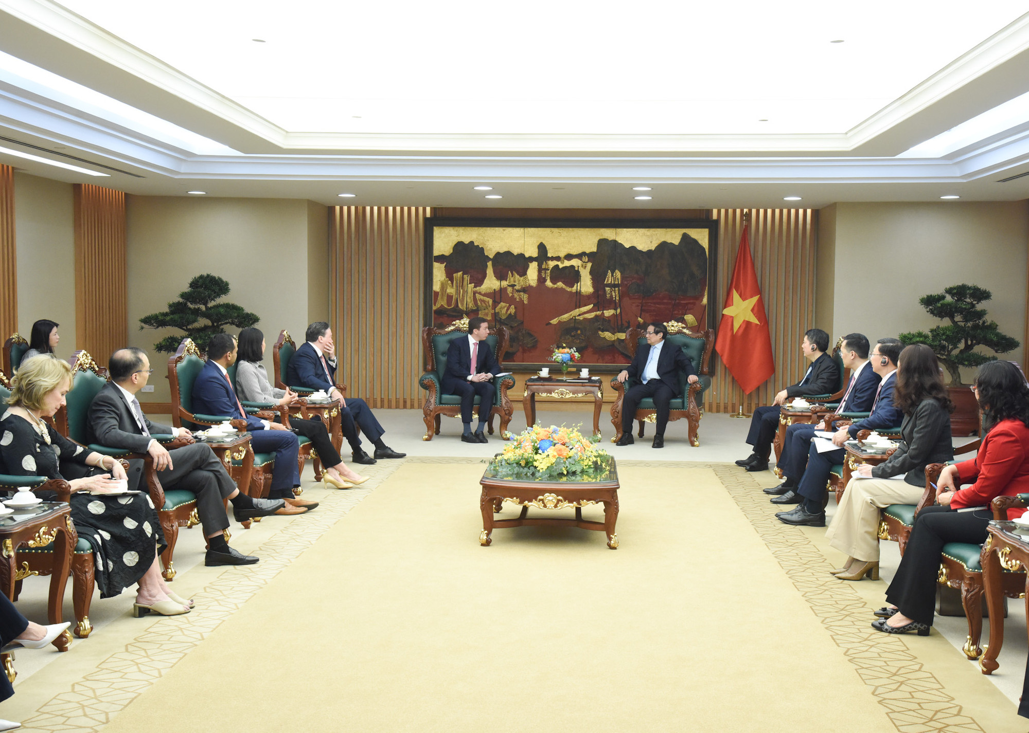 Quang cảnh buổi tiếp.