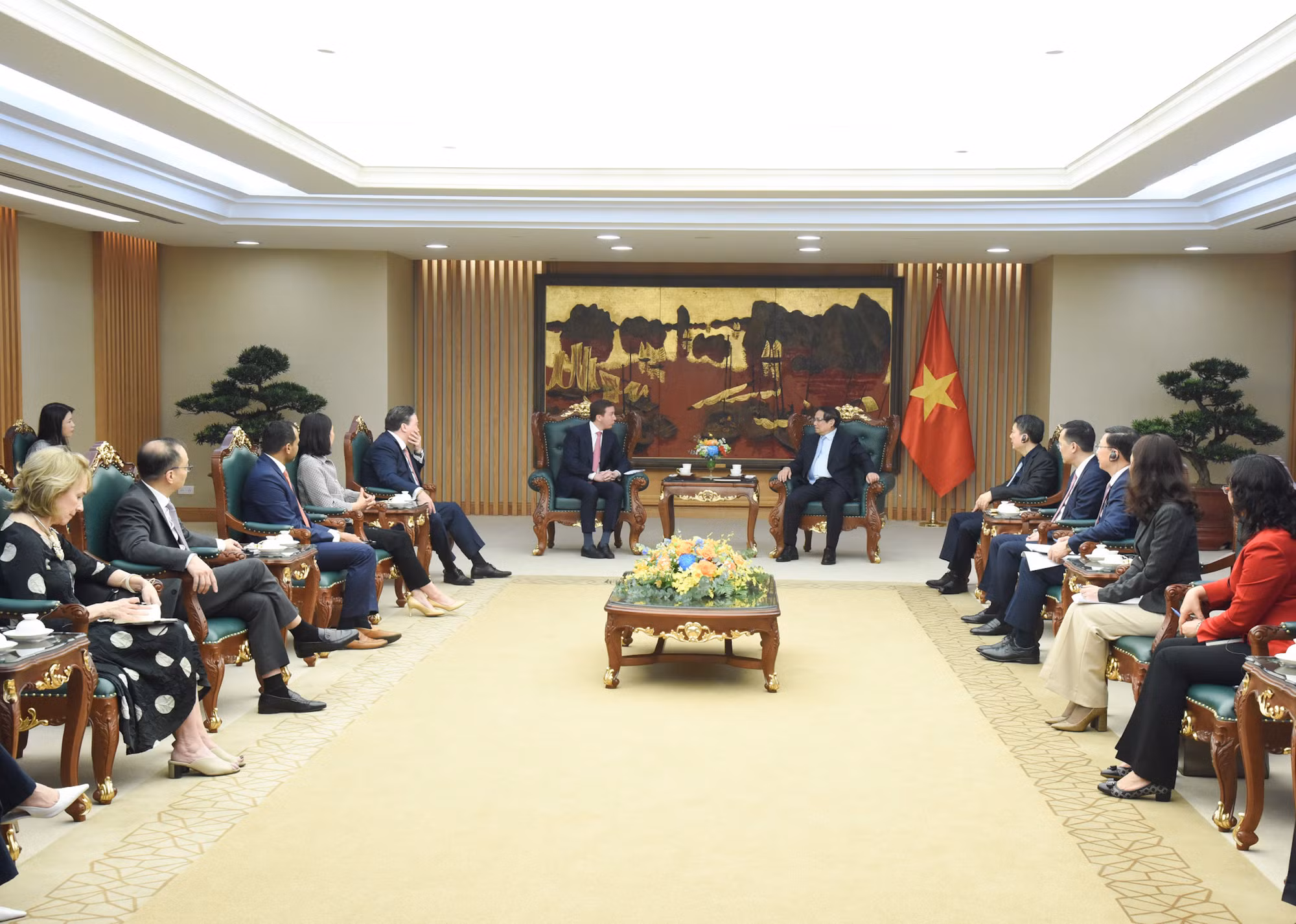 Quang cảnh buổi tiếp.