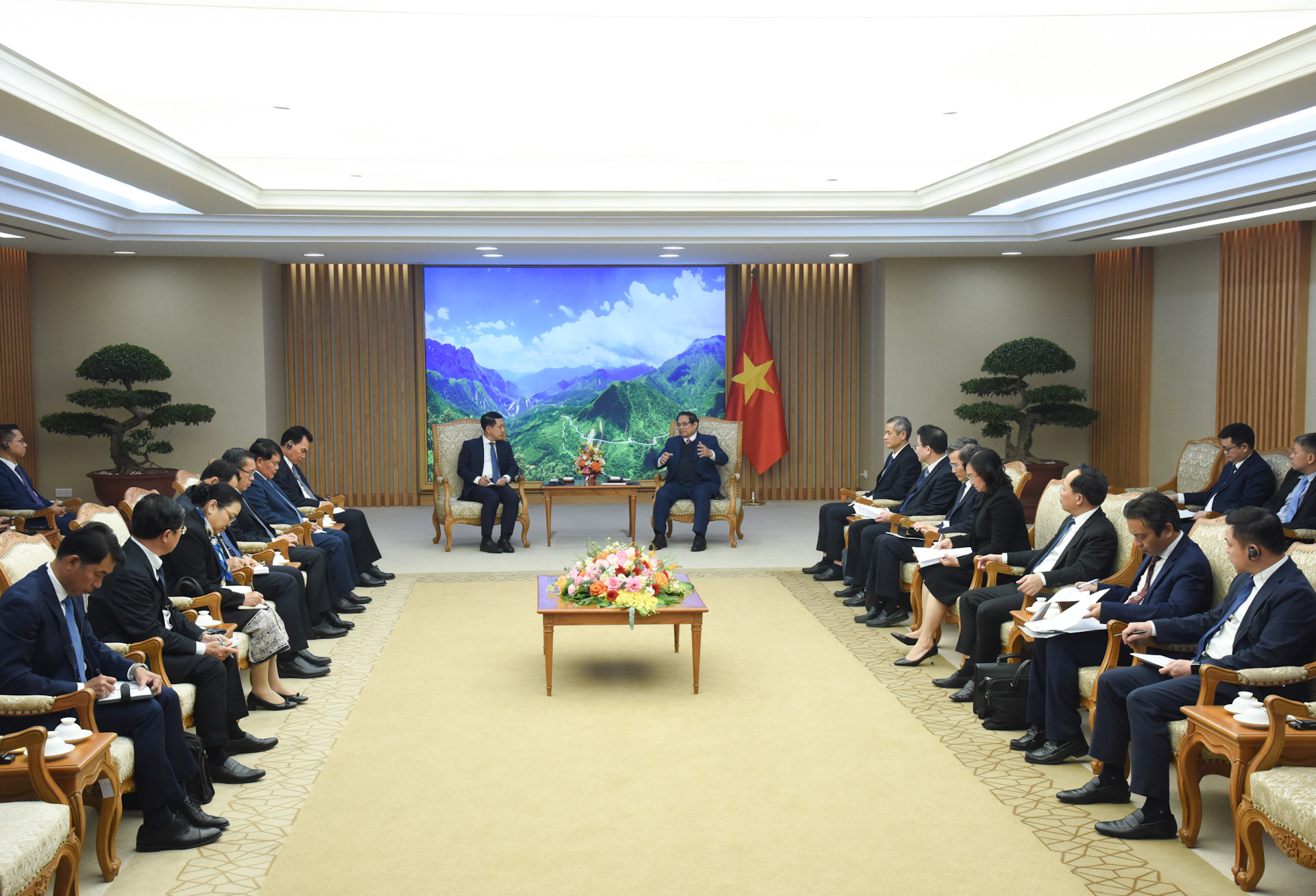 Quang cảnh buổi tiếp.