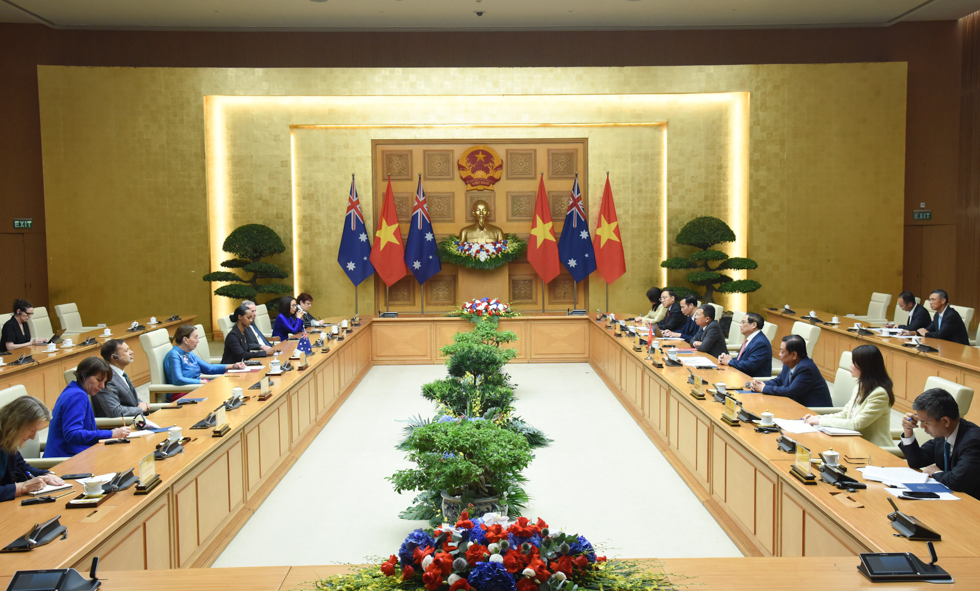 Quang cảnh buổi hội kiến.