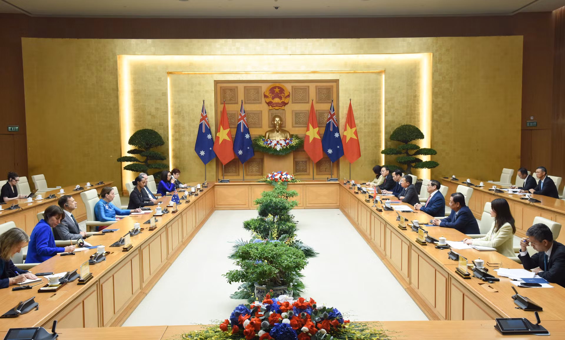Quang cảnh buổi hội kiến.