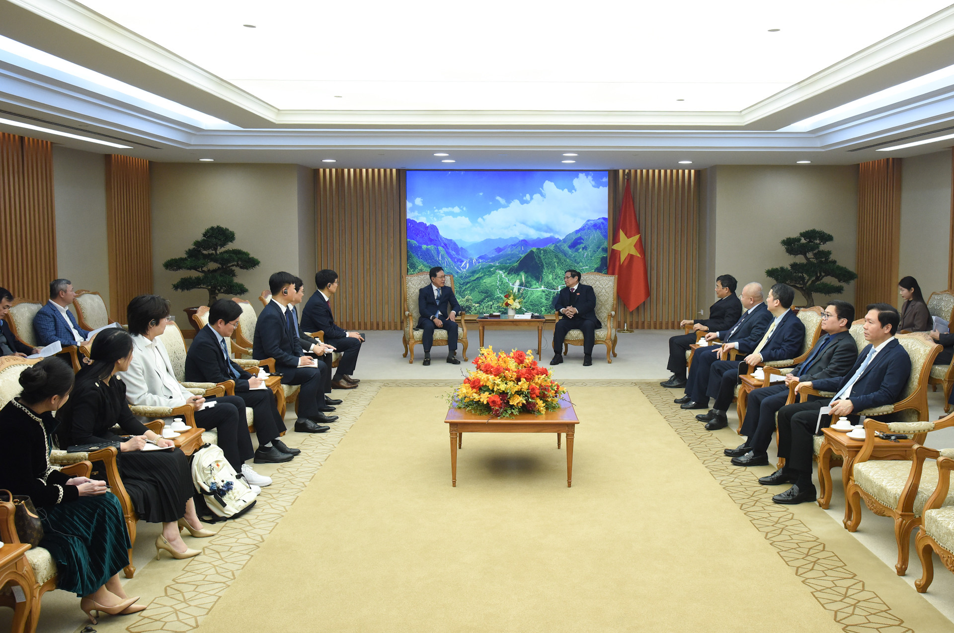 Quang cảnh buổi tiếp.